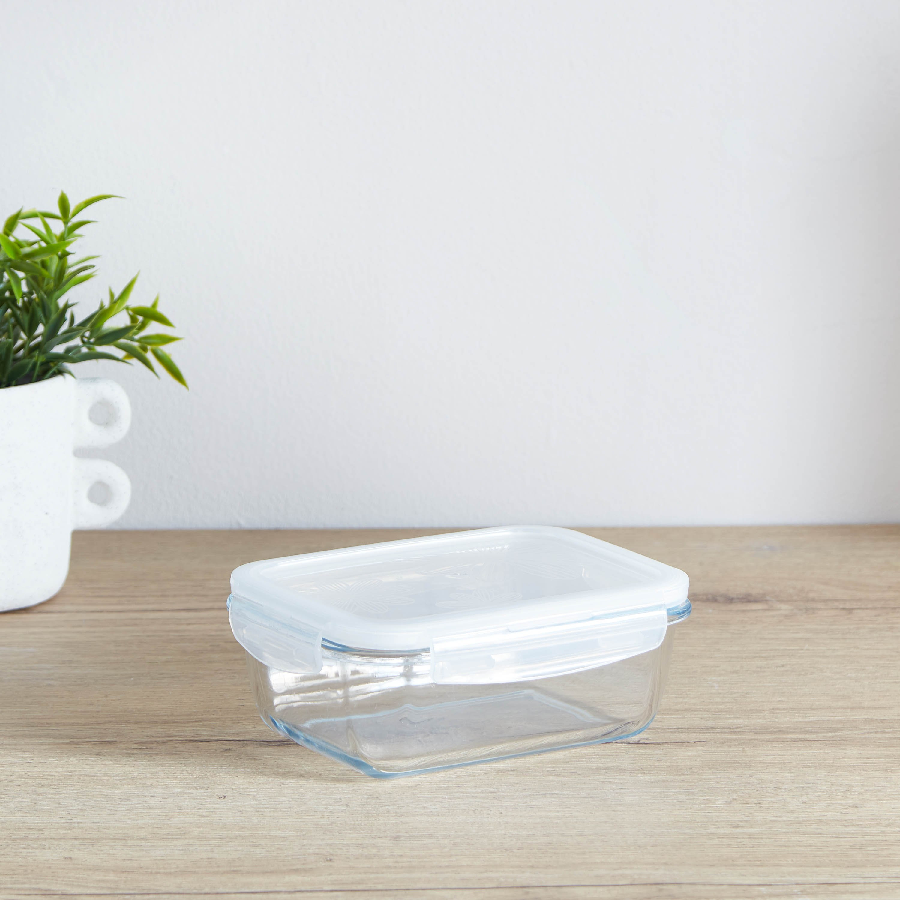 حاوية فرن زجاج مربعة مع غطاء من لوك أند لوك - 930 مل-hbxhomeware-hbxkitchen-image-2