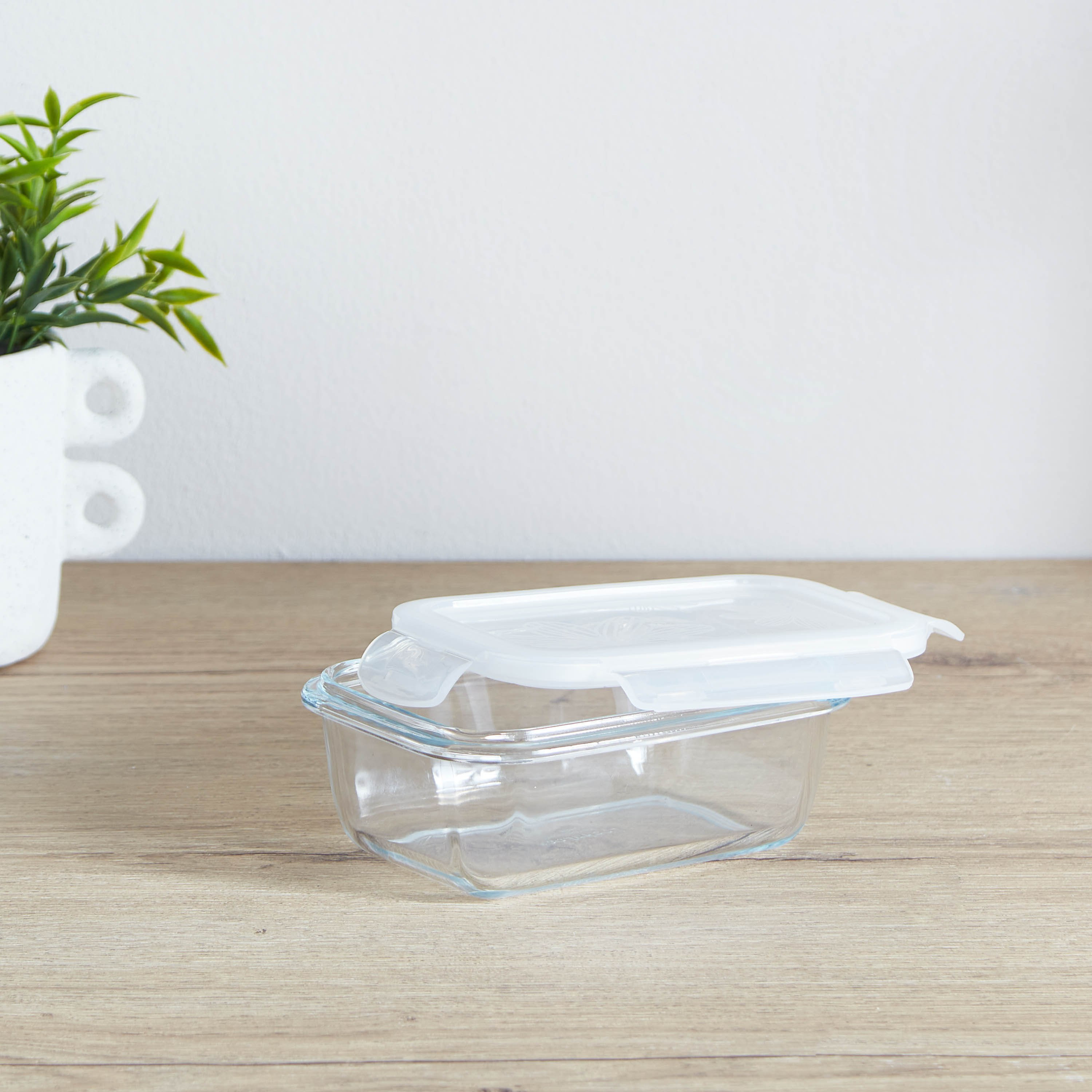Lock & Lock Oven Glass Rectangle Food Container with Lid - 430 ml-hbxhomeware-hbxkitchen-image-3