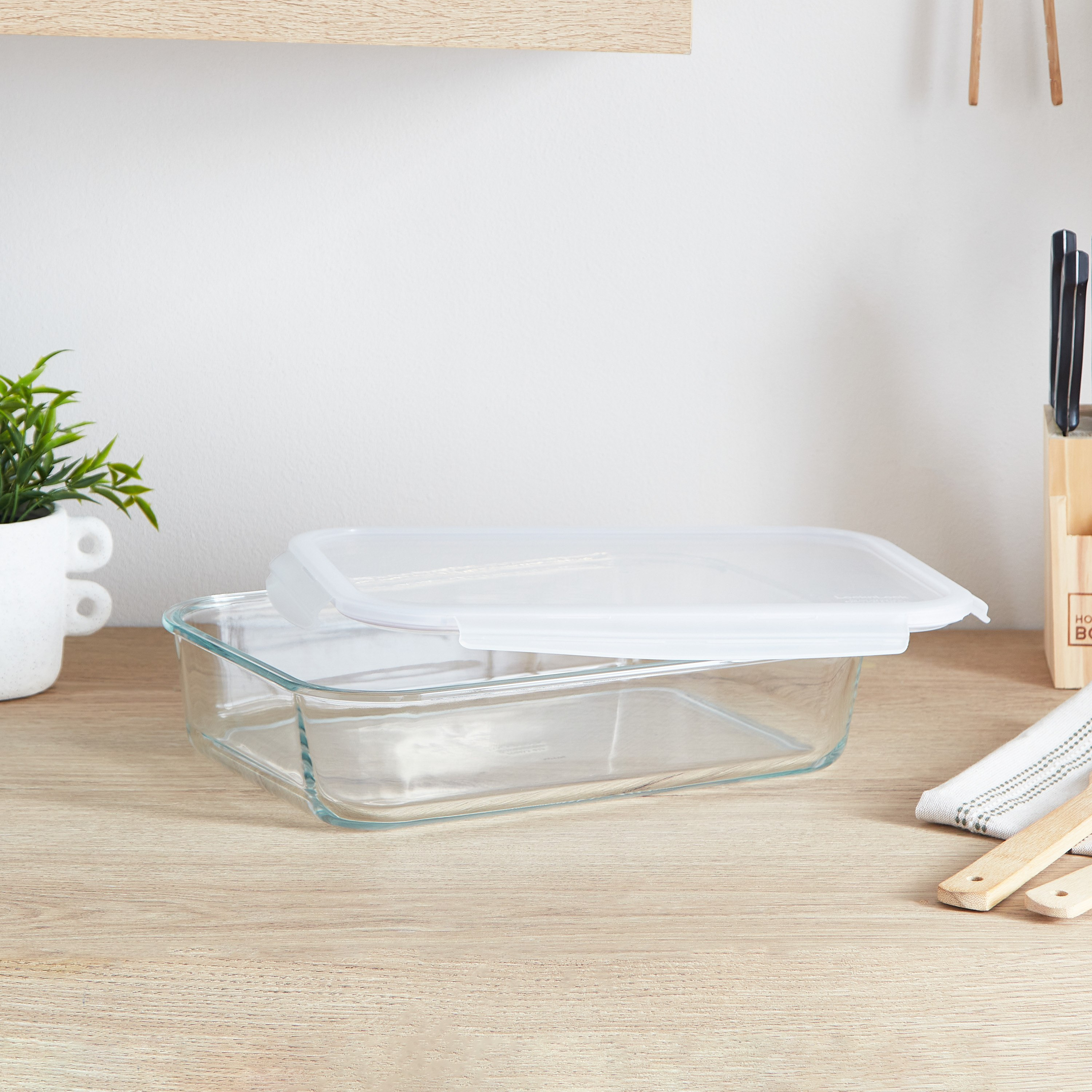 صحن فرن زجاجي مستطيل مع غطاء من لوك أند لوك - 3.6 لتر-hbxhomeware-hbxkitchen-image-3