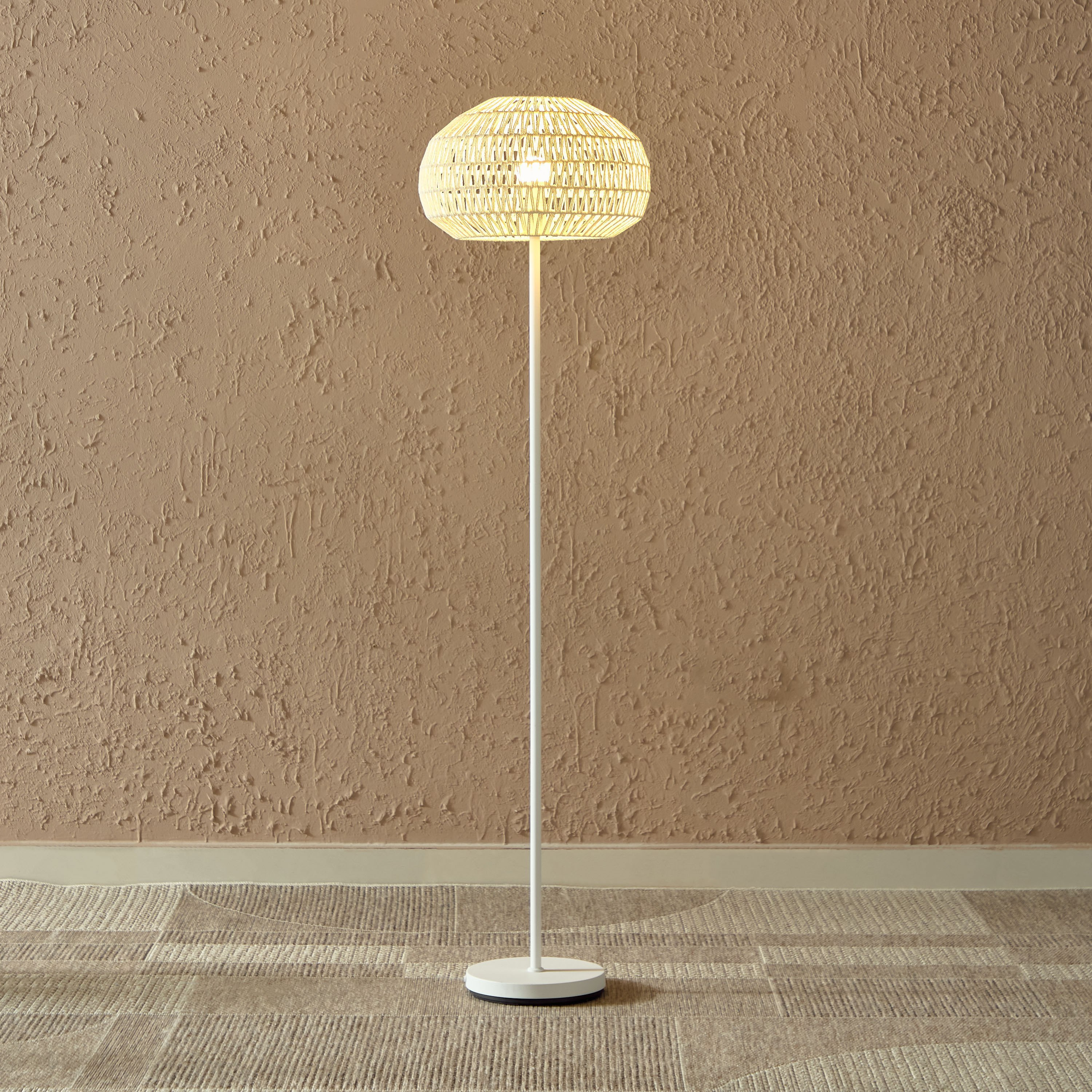 مصباح أرضية معدن بغطاء حبل ورقي من ستارك - 40x160 سم-hbxhomeware-hbxdecorandfurnishings-image-2