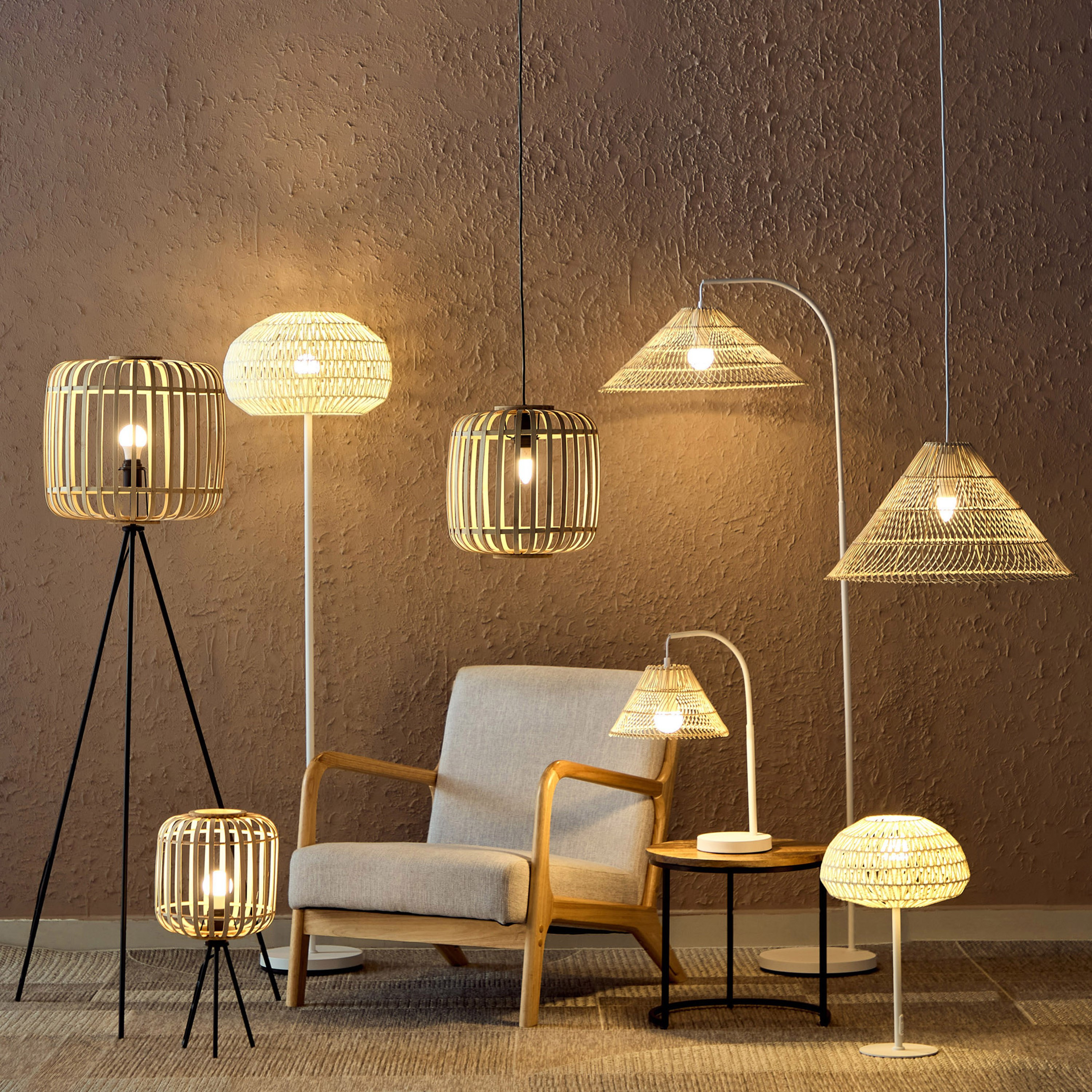 Stark Metal Table Lamp with Paper Rope Shade - 30x48 cm-hbxlivingroom-lighting-tablelamps-image-6