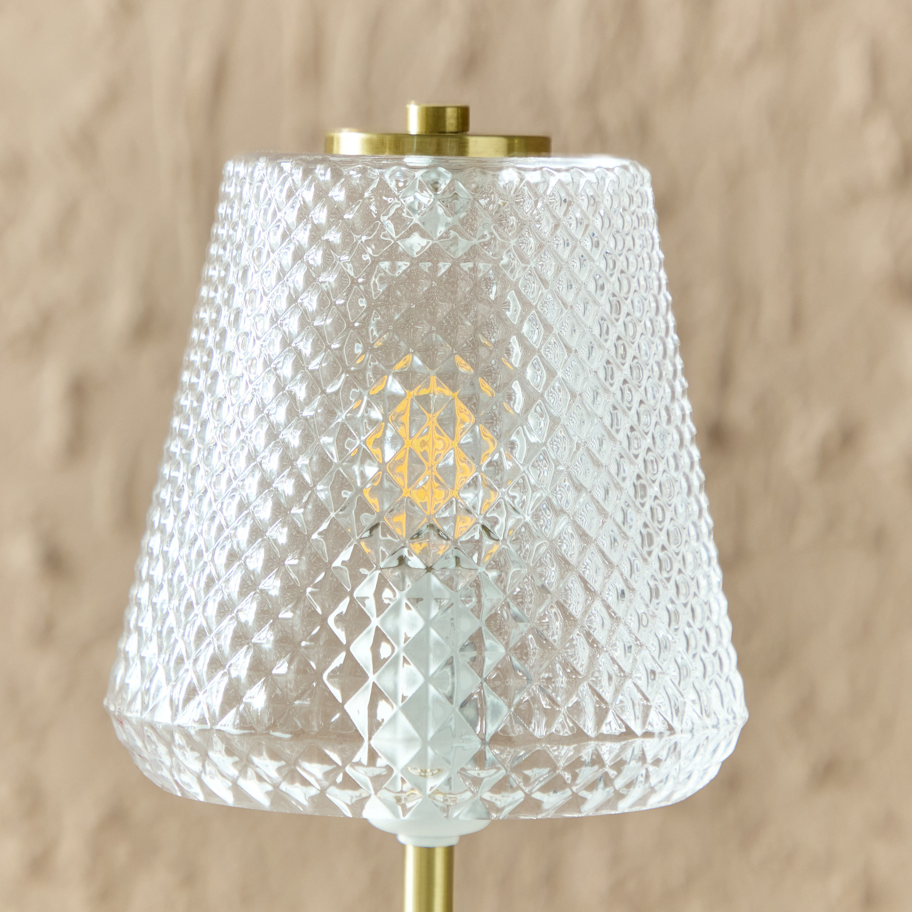 مصباح طاولة معدن مع غطاء زجاجي من ستارك - 15x35 سم-hbxlivingroom-lighting-tablelamps-image-3