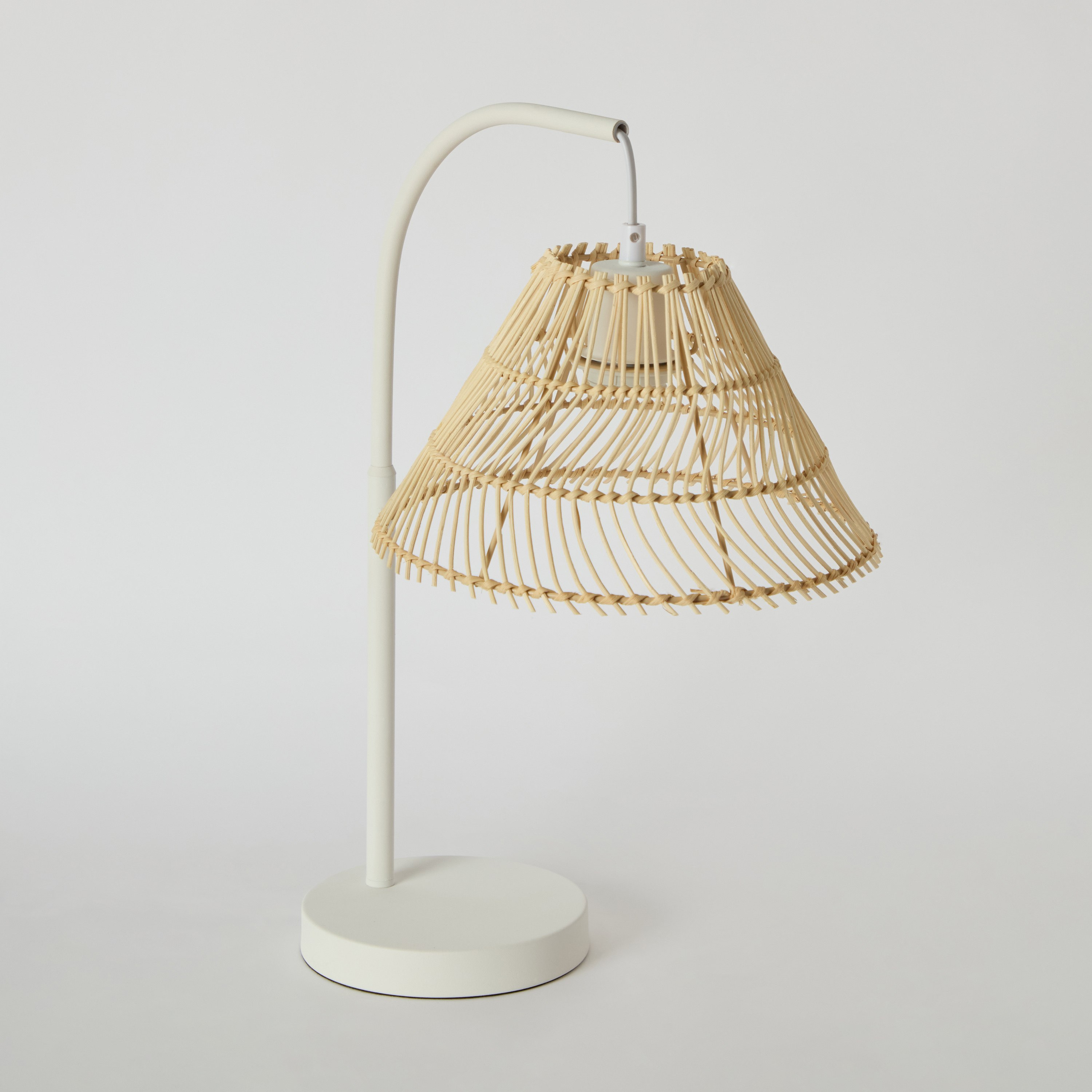 مصباح طاولة معدن مع غطاء راتان طبيعي من ستارك - 33x25x48.5 سم-hbxlivingroom-lighting-tablelamps-image-7