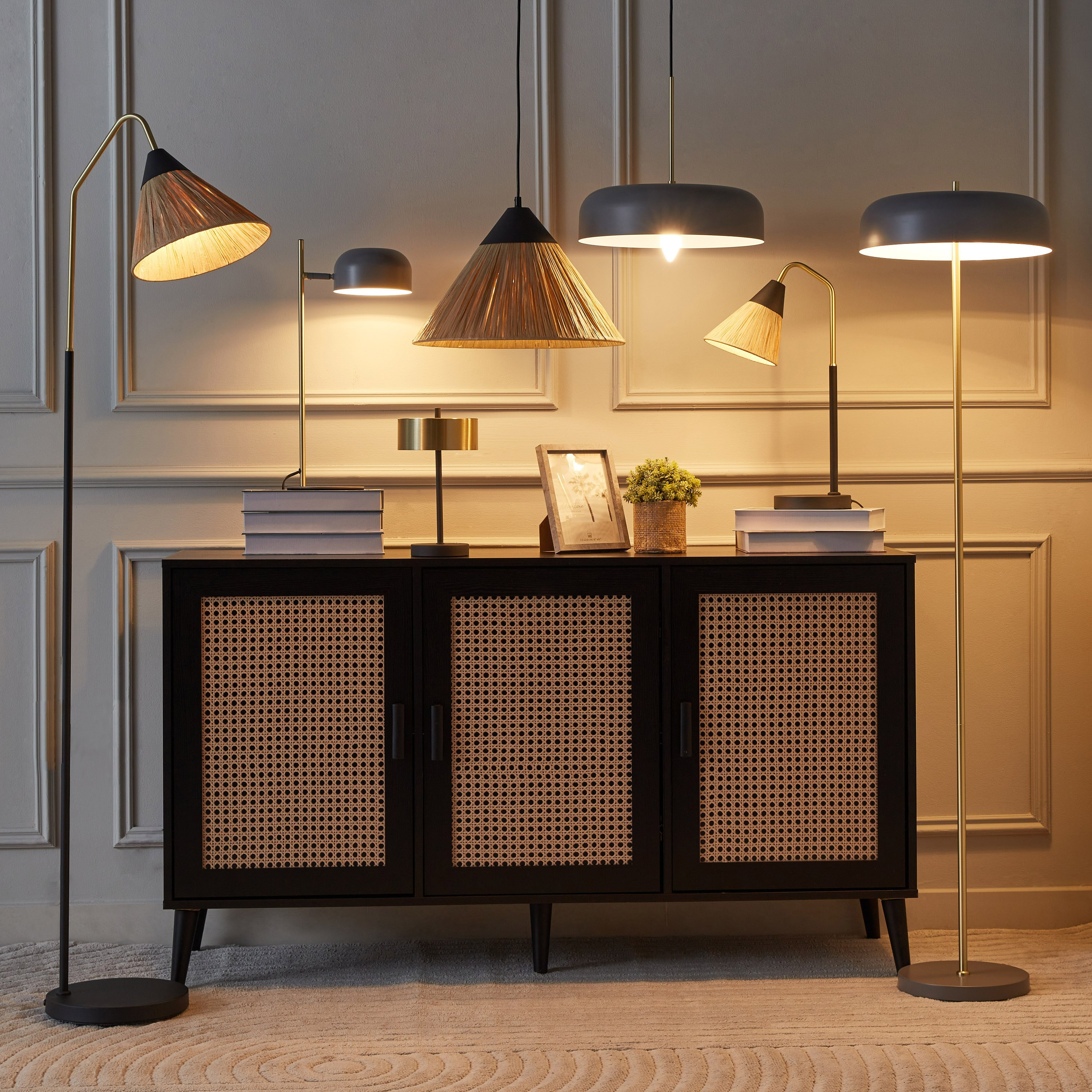 مصباح متدلي معدن من ستارك- 35x120 سم-hbxhomeware-hbxdecorandfurnishings-image-4
