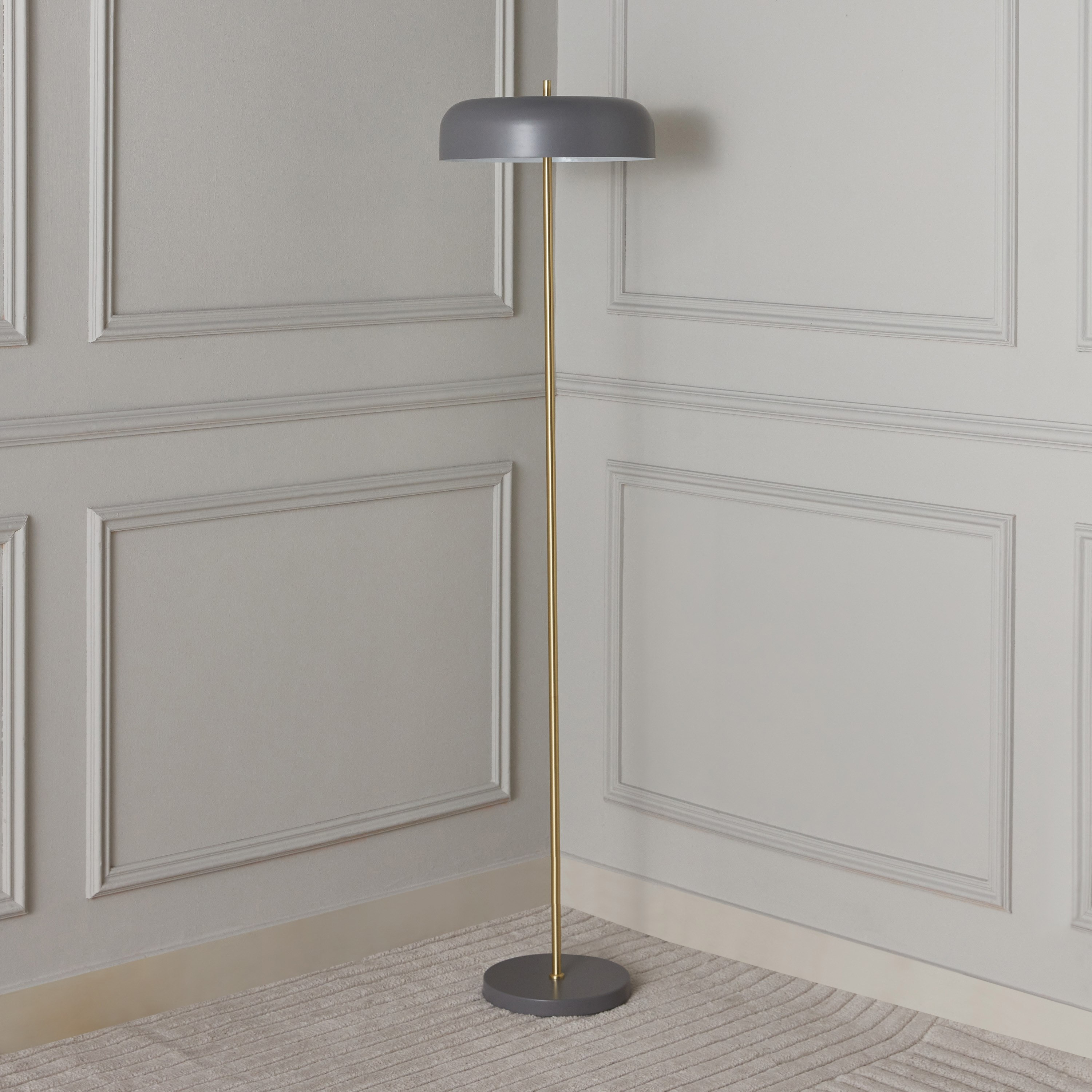 مصباح أرضي معدن بإضائتين من ستارك - 35x150 سم-hbxhomeware-hbxdecorandfurnishings-image-1