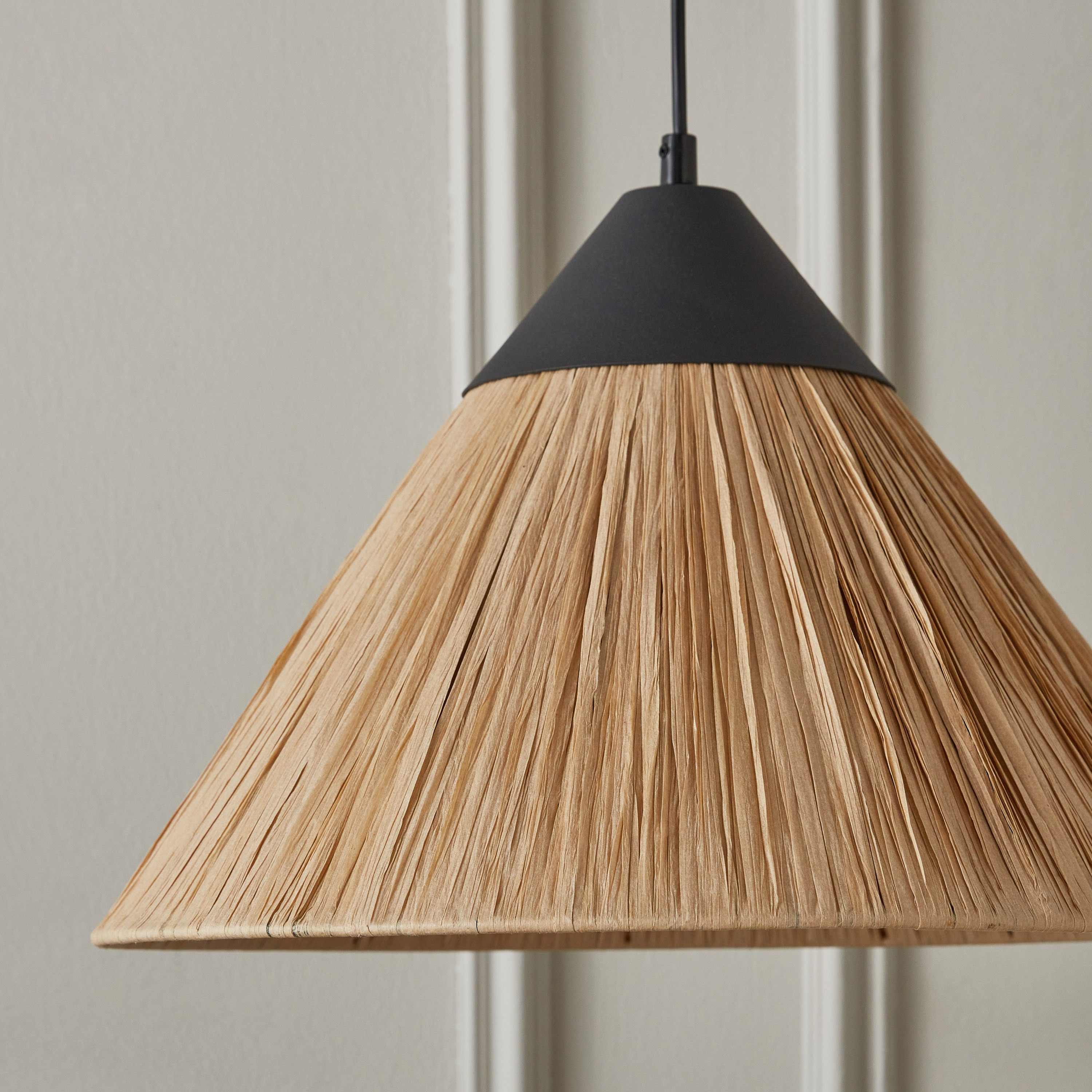 مصباح متدلي معدن مع غطاء حبل ورقي من ستارك - 40x150 سم-hbxhomeware-hbxdecorandfurnishings-image-3