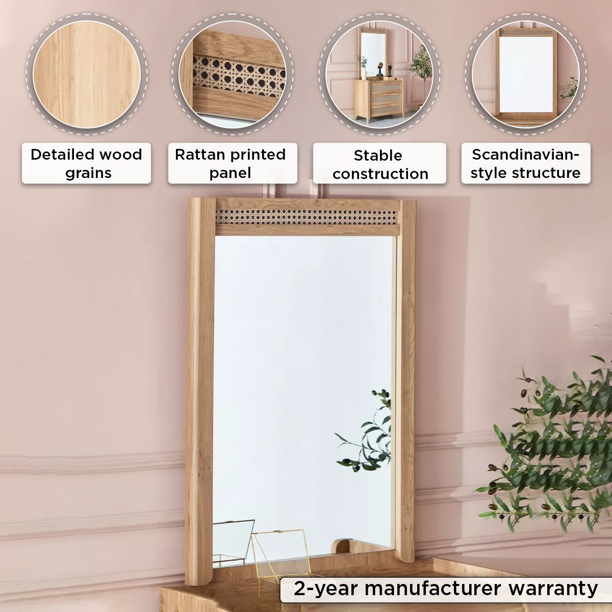 Java Mirror for 3-Drawer Young Dresser-hbxfurniture-kidsroom-kidsdressersandmirrors-image-4