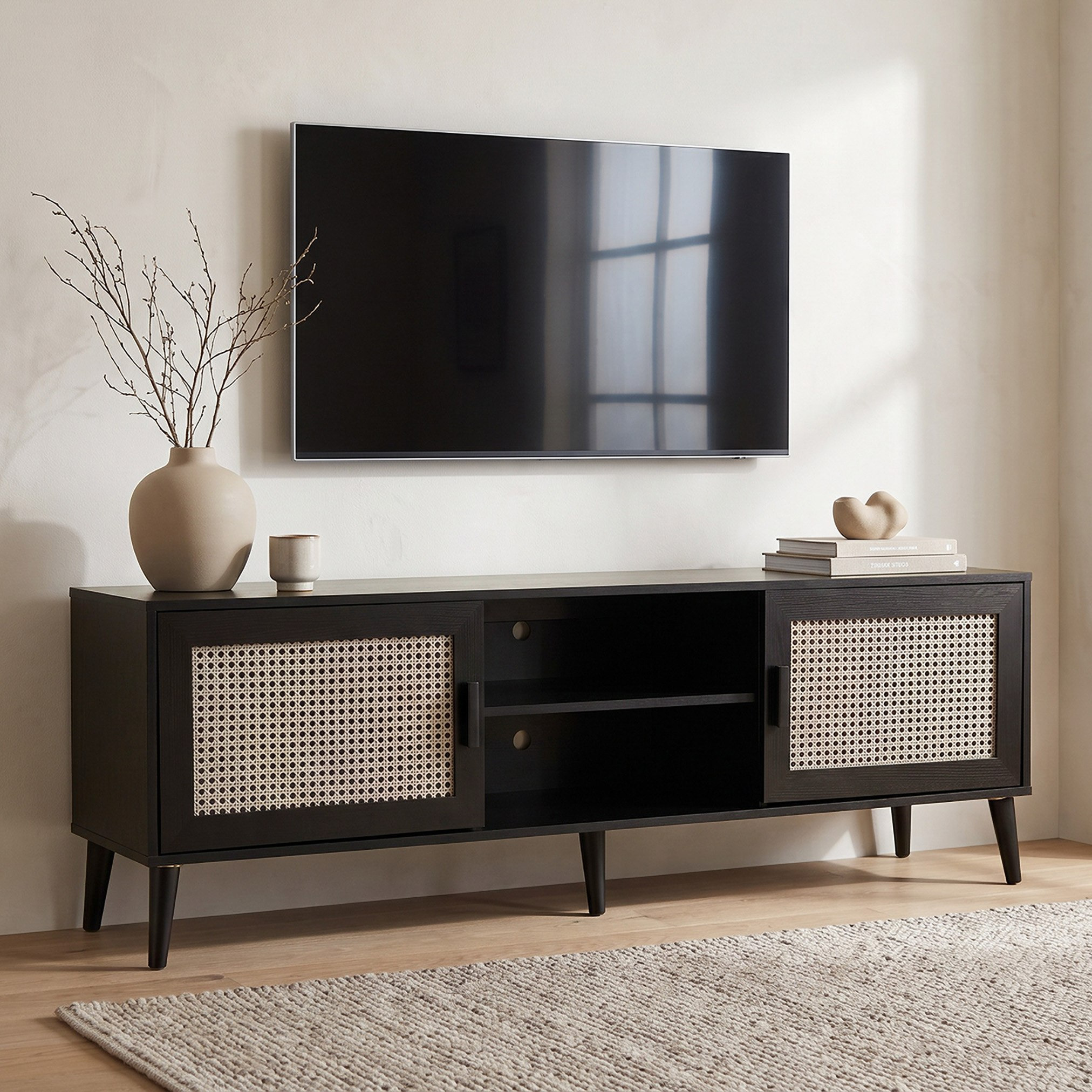 وحدة تلفزيون حتى 70 بوصة 1.6 متر من نورديك روطان-hbxlivingroom-mediaunitsandstorage-tvunits-image-1
