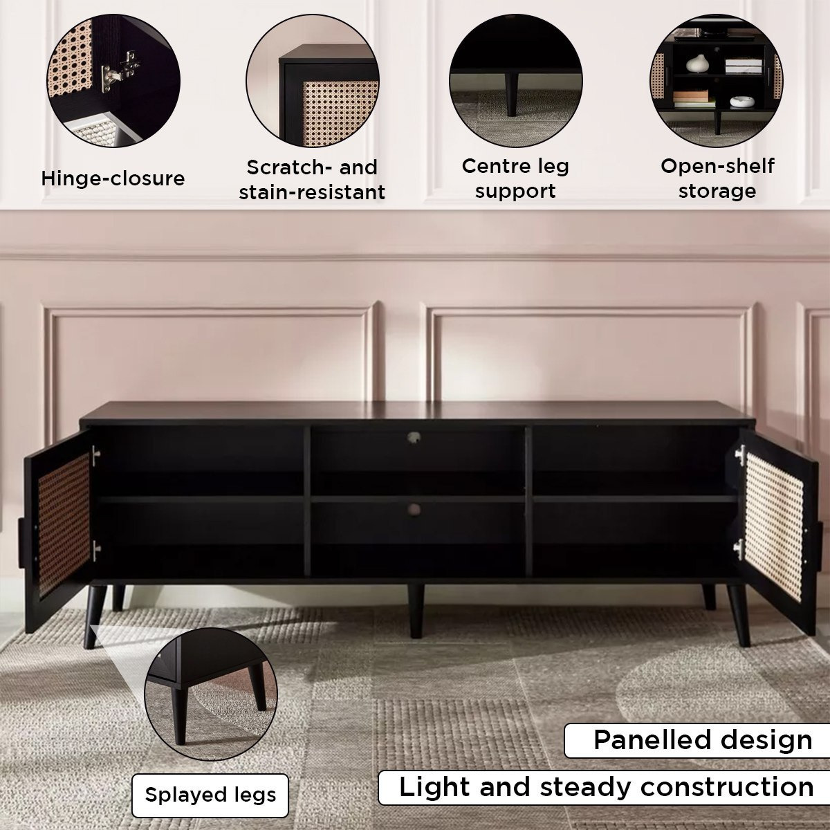 وحدة تلفزيون حتى 70 بوصة 1.6 متر من نورديك روطان-hbxlivingroom-mediaunitsandstorage-tvunits-image-6
