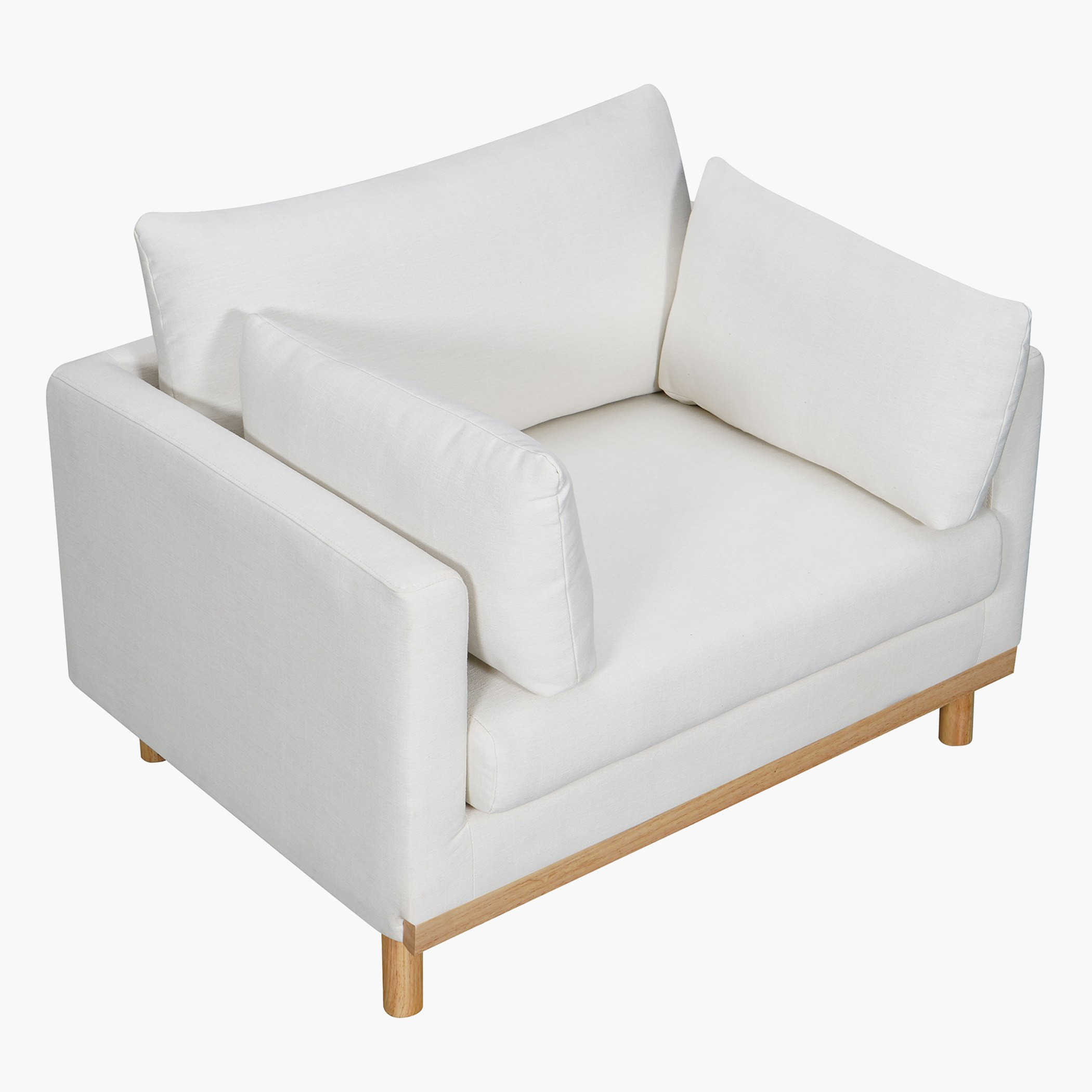 كرسي قماش بمساند ذراعين مع وسادتين من زيا-hbxlivingroom-sofasandarmchairs-sofas-image-3