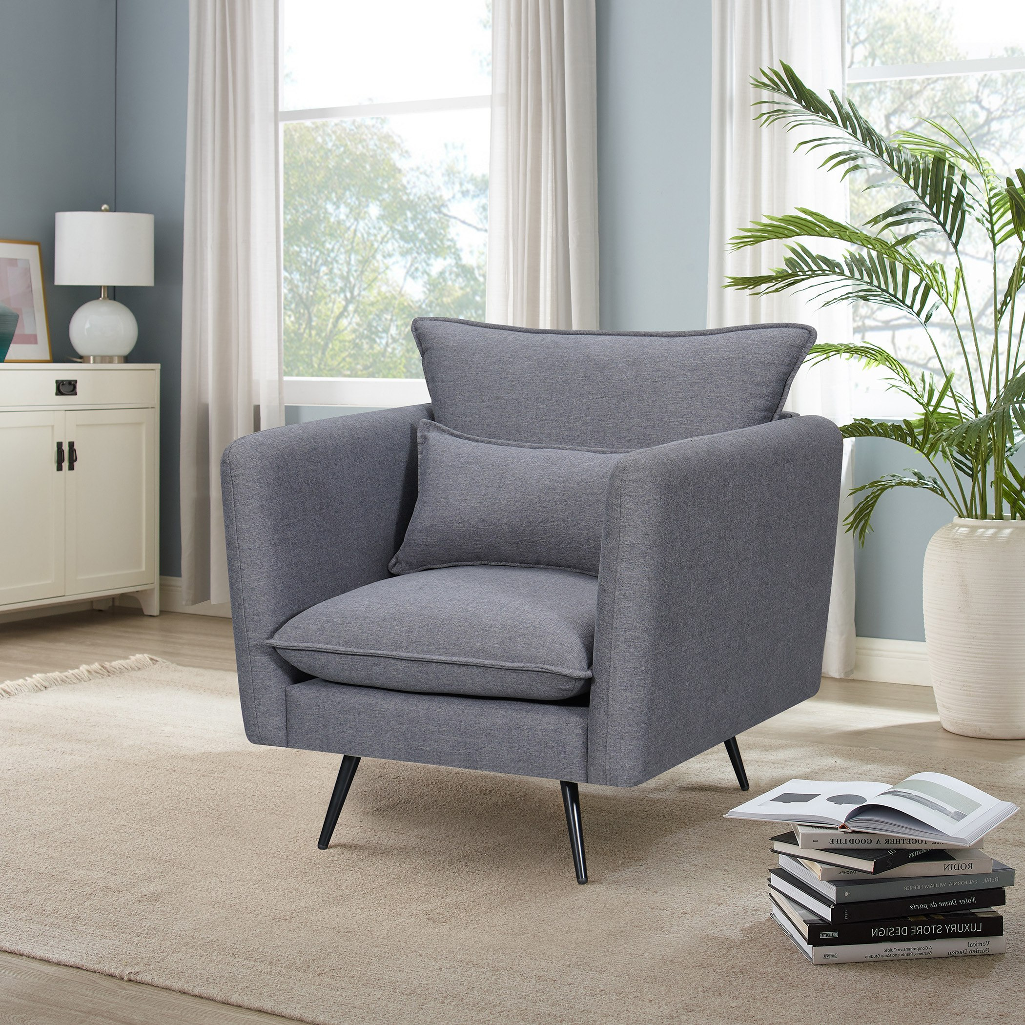 كرسي قماش بمساند ذراعين مع وسادة من أرتيجو-hbxlivingroom-sofasandarmchairs-sofas-image-1