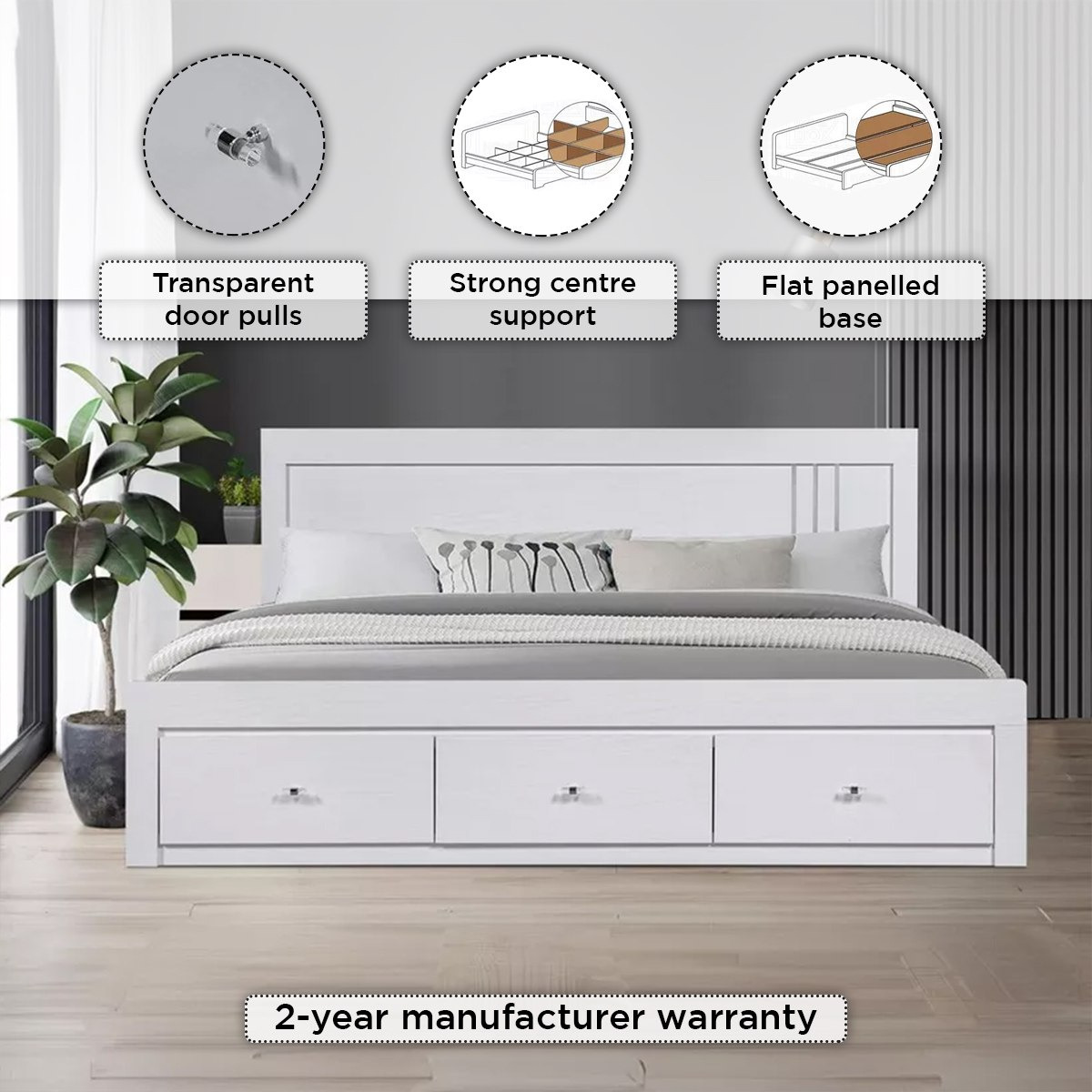 Movo Cornell King Bed with 3 Drawers - 180x200 cm-PROMO_HB_SA_HBX10_TH1000_NEW_031025-image-11
