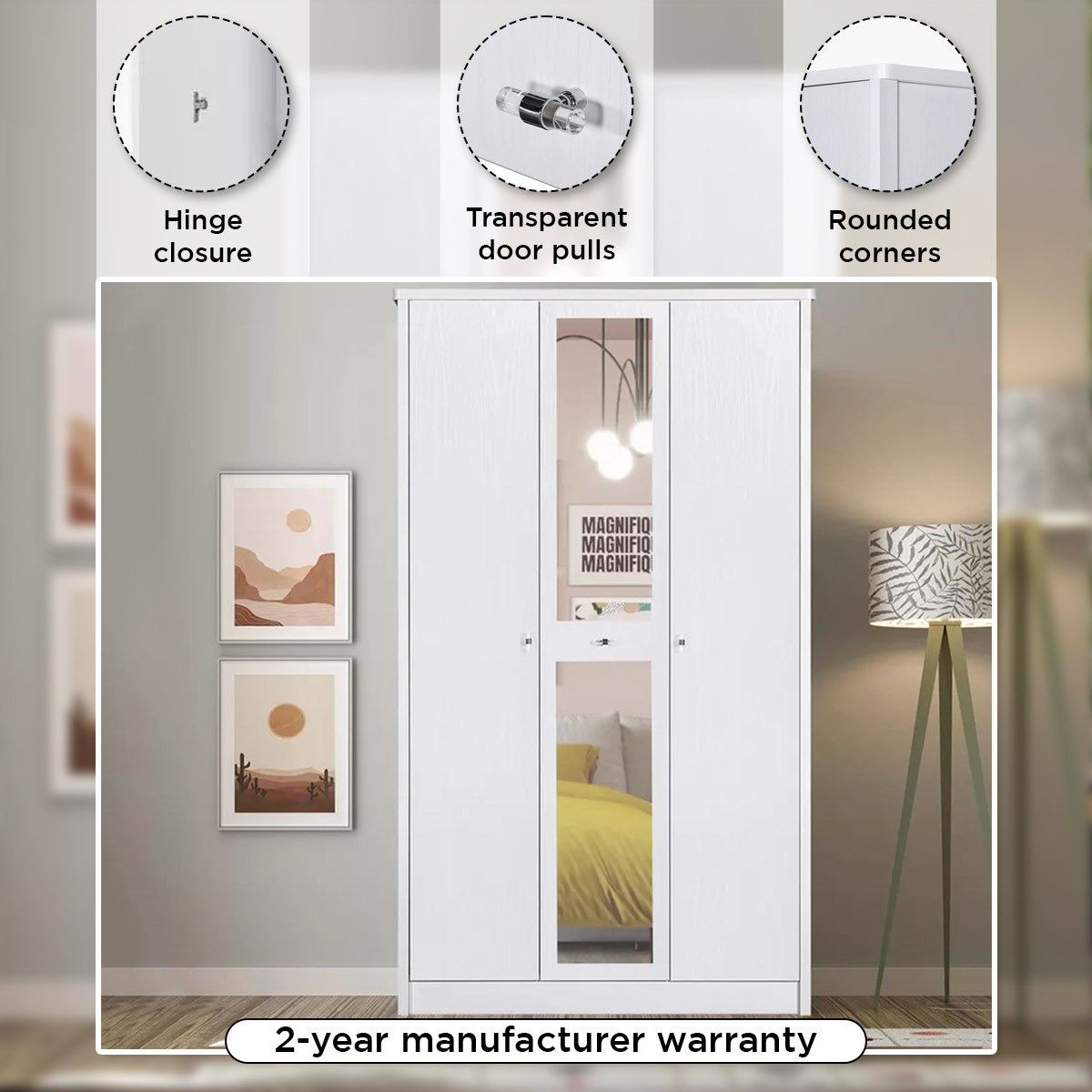 خزانة ملابس 3 أبواب مع مرآة - كورنيل من موڤو-hbxfurniture-wardrobes-image-11