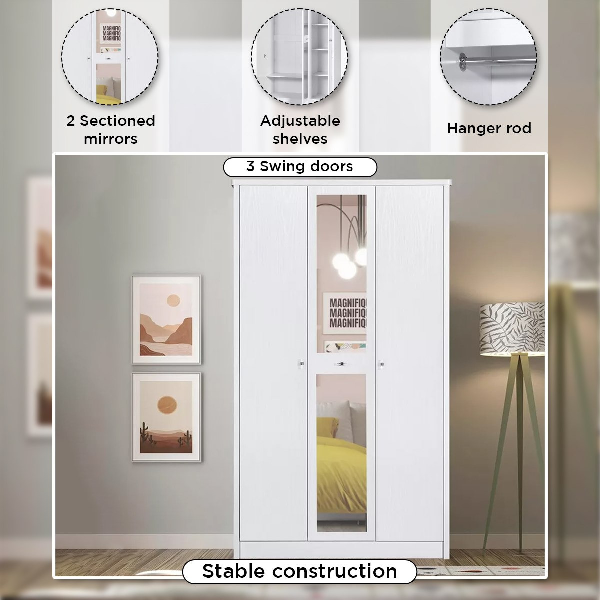 خزانة ملابس 3 أبواب مع مرآة - كورنيل من موڤو-hbxfurniture-wardrobes-image-12