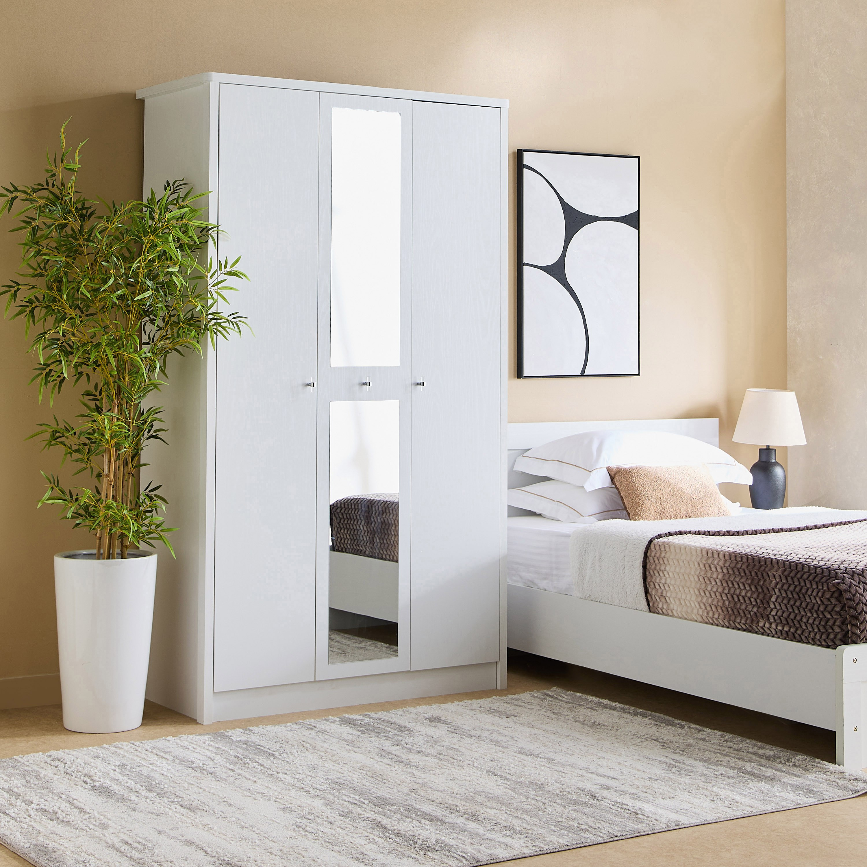 خزانة ملابس 3 أبواب مع مرآة - كورنيل من موڤو-hbxfurniture-wardrobes-image-9