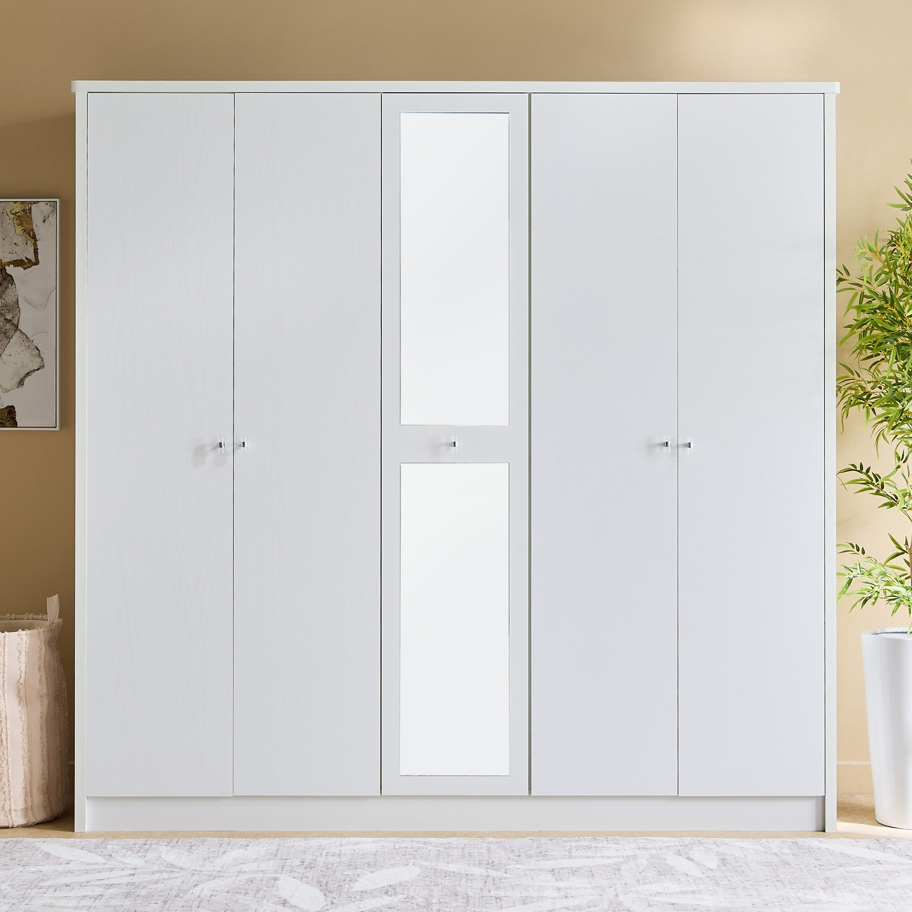 خزانة ملابس 5 أبواب مع مرآة - كورنيل من موڤو-hbxfurniture-wardrobes-image-4