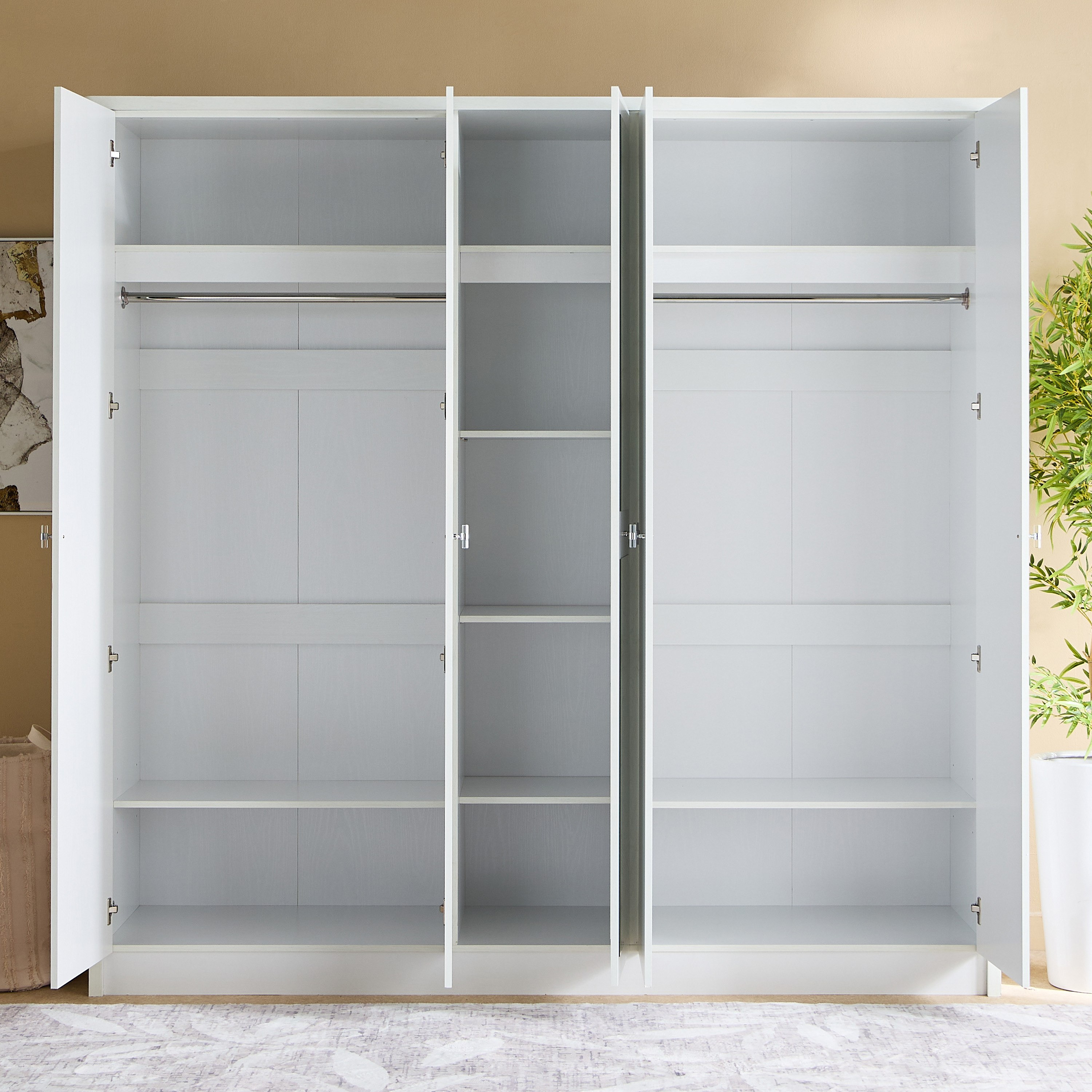 خزانة ملابس 5 أبواب مع مرآة - كورنيل من موڤو-hbxfurniture-wardrobes-image-6