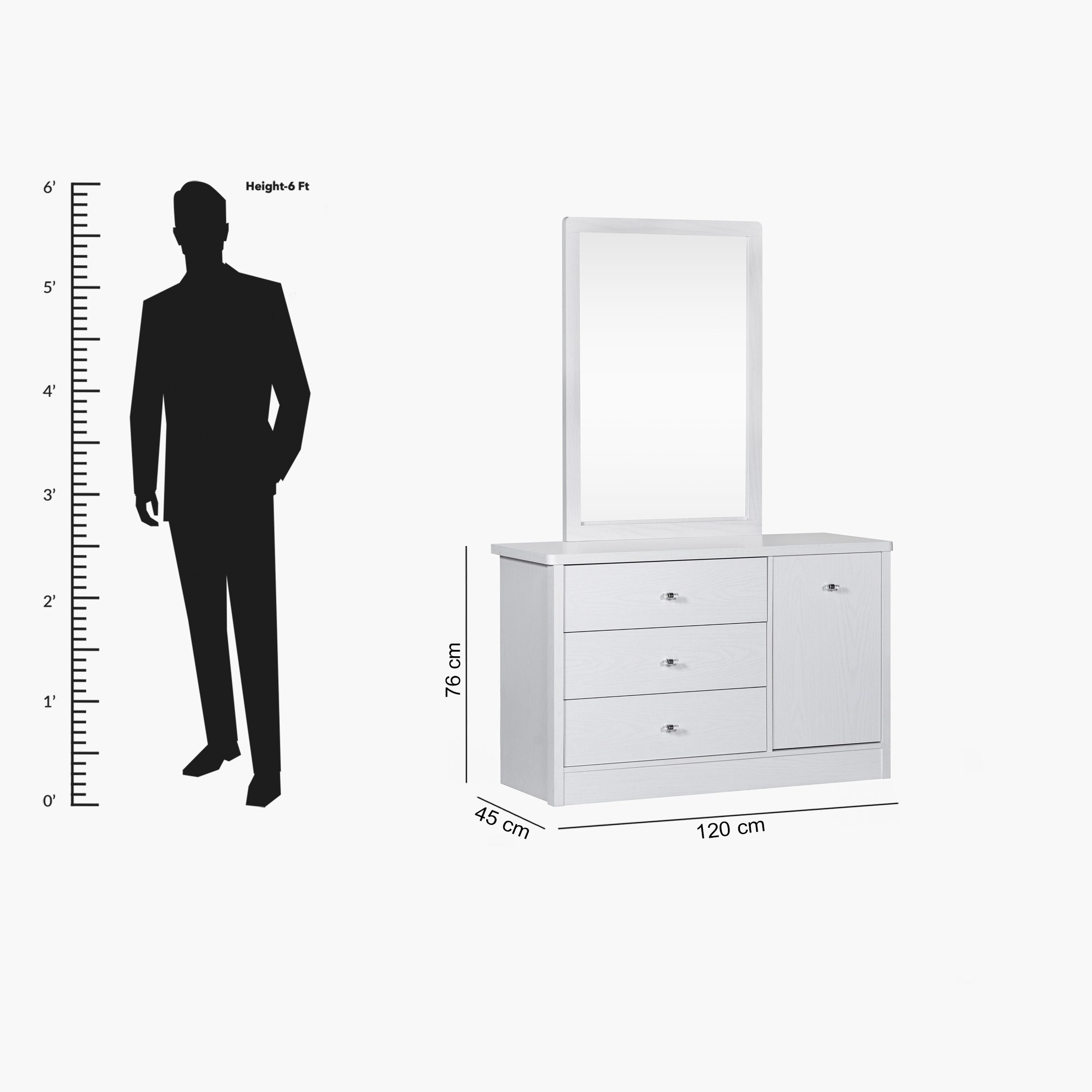 طاولة تزيين كبيرة بباب واحد مع 3 أدراج - كورنيل من موڤو-hbxfurniture-bedroom-dressersandmirrors-image-10