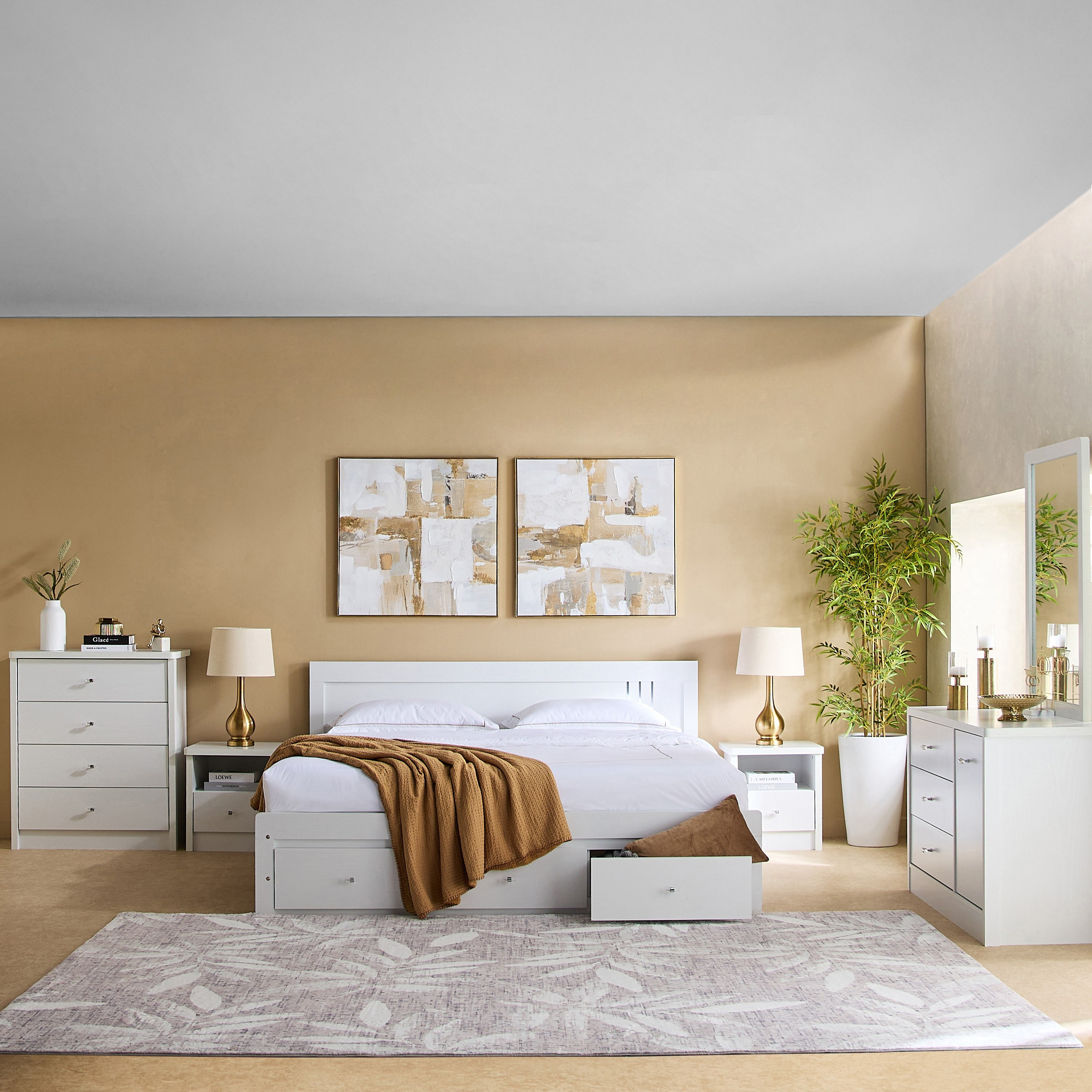 طاولة تزيين كبيرة بباب واحد مع 3 أدراج - كورنيل من موڤو-hbxfurniture-bedroom-dressersandmirrors-image-6