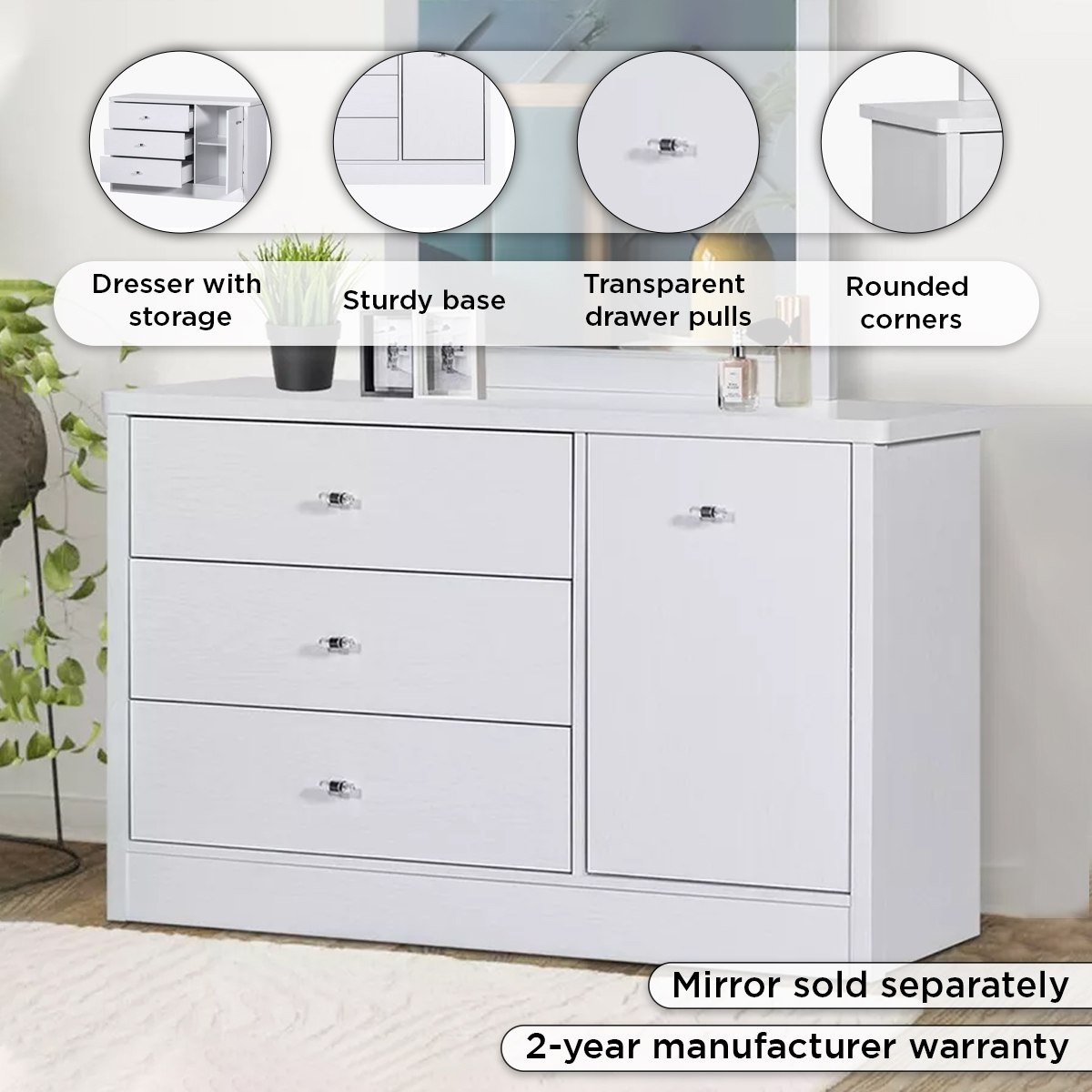 طاولة تزيين كبيرة بباب واحد مع 3 أدراج - كورنيل من موڤو-hbxfurniture-bedroom-dressersandmirrors-image-8
