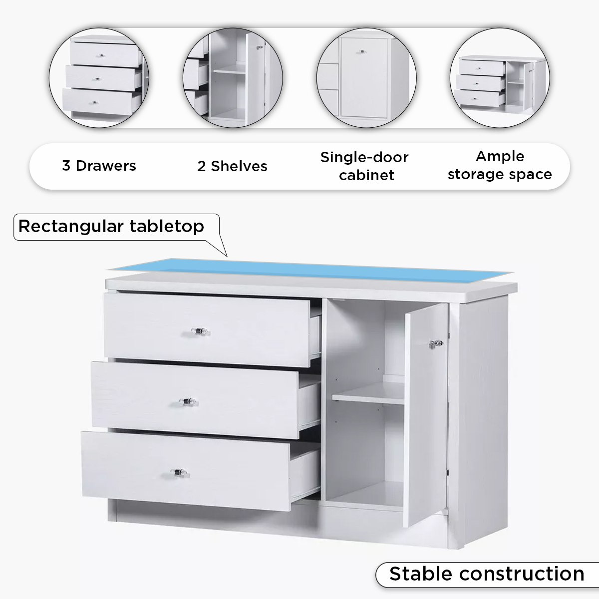 طاولة تزيين كبيرة بباب واحد مع 3 أدراج - كورنيل من موڤو-hbxfurniture-bedroom-dressersandmirrors-image-9