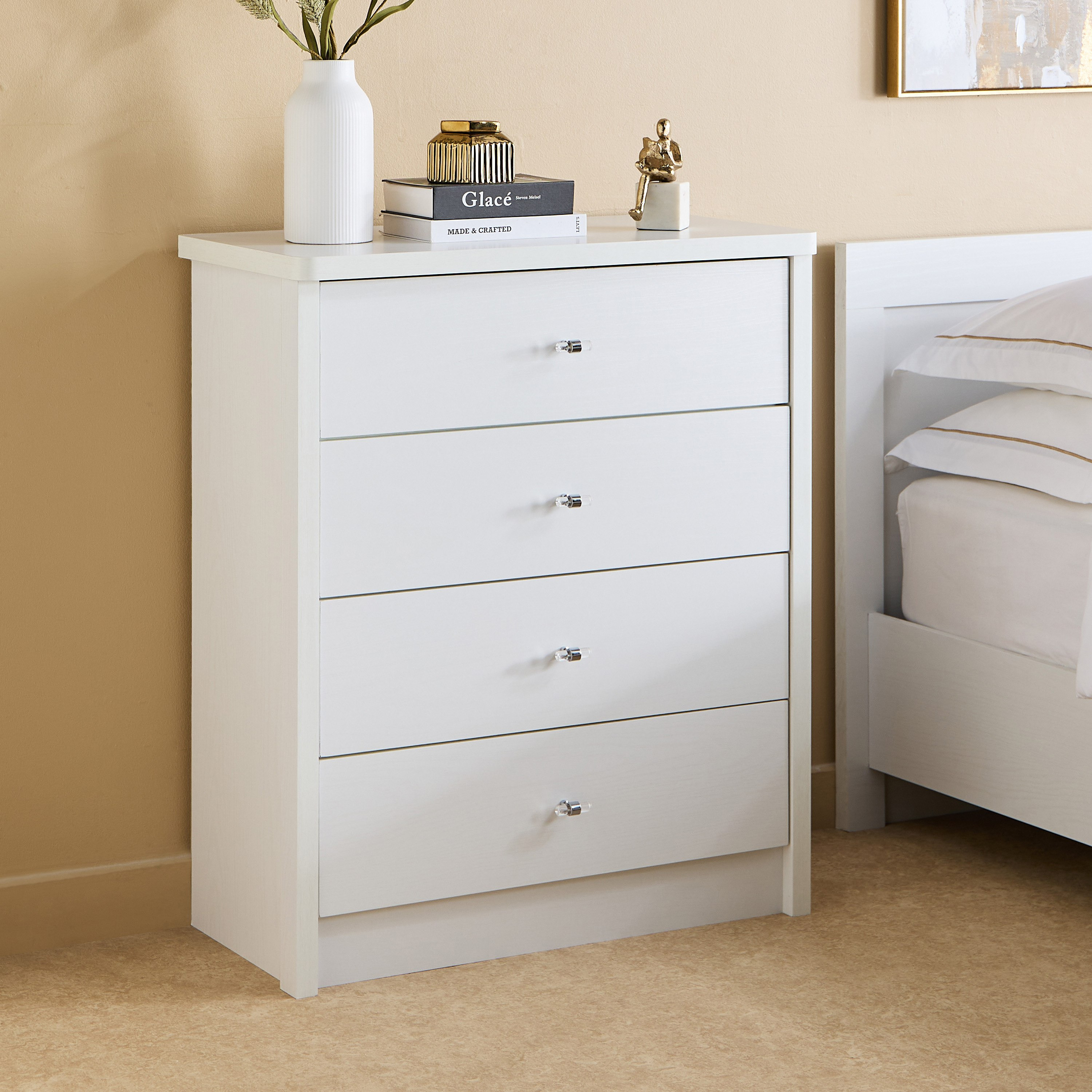 Movo Cornell Chest Of 4-Drawers-hbxfurniture-dressersandchests-chestofdrawers-image-1