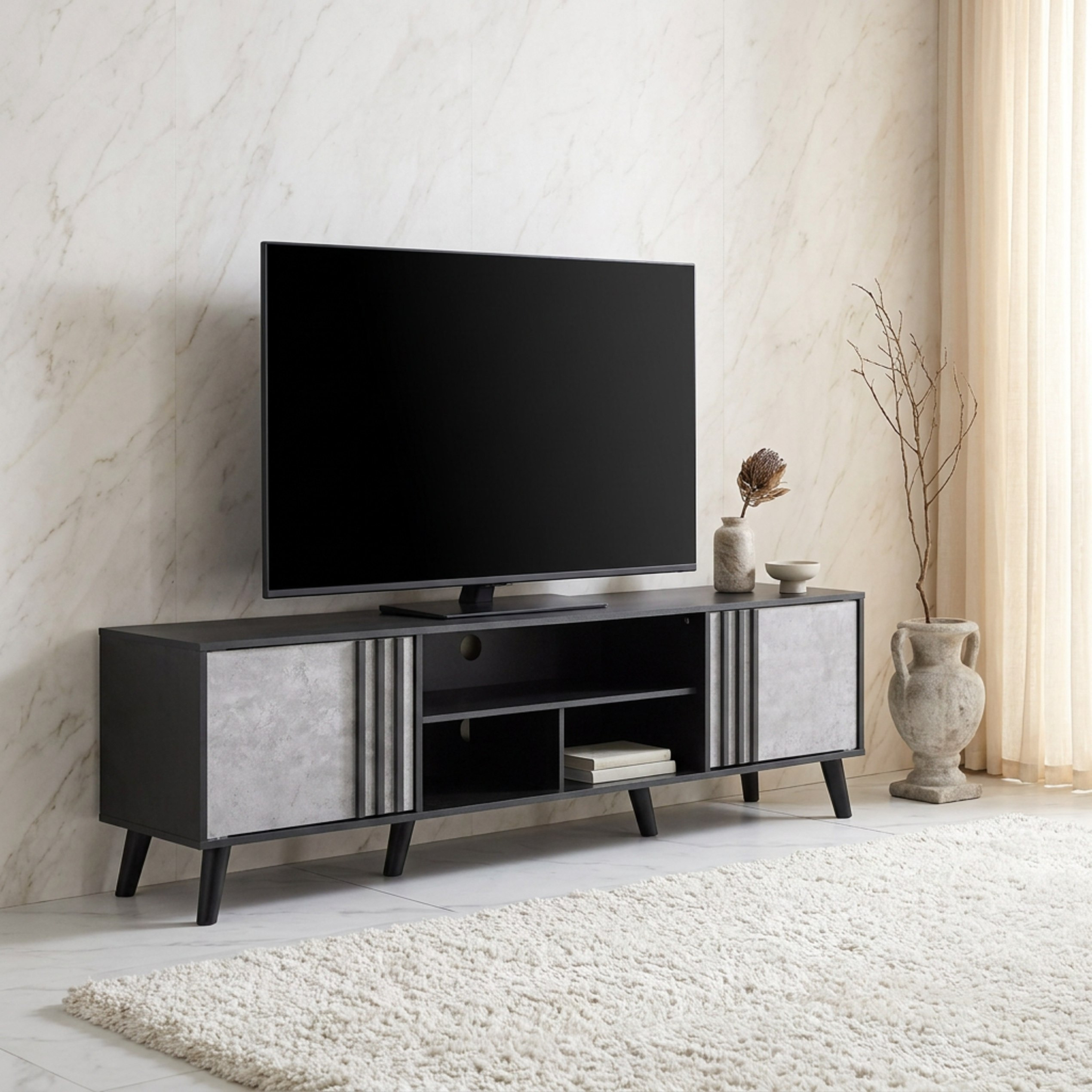 Ashen 1.8 Metre TV Unit for TVs up to 75 inches-hbxlivingroom-mediaunitsandstorage-tvunits-image-2