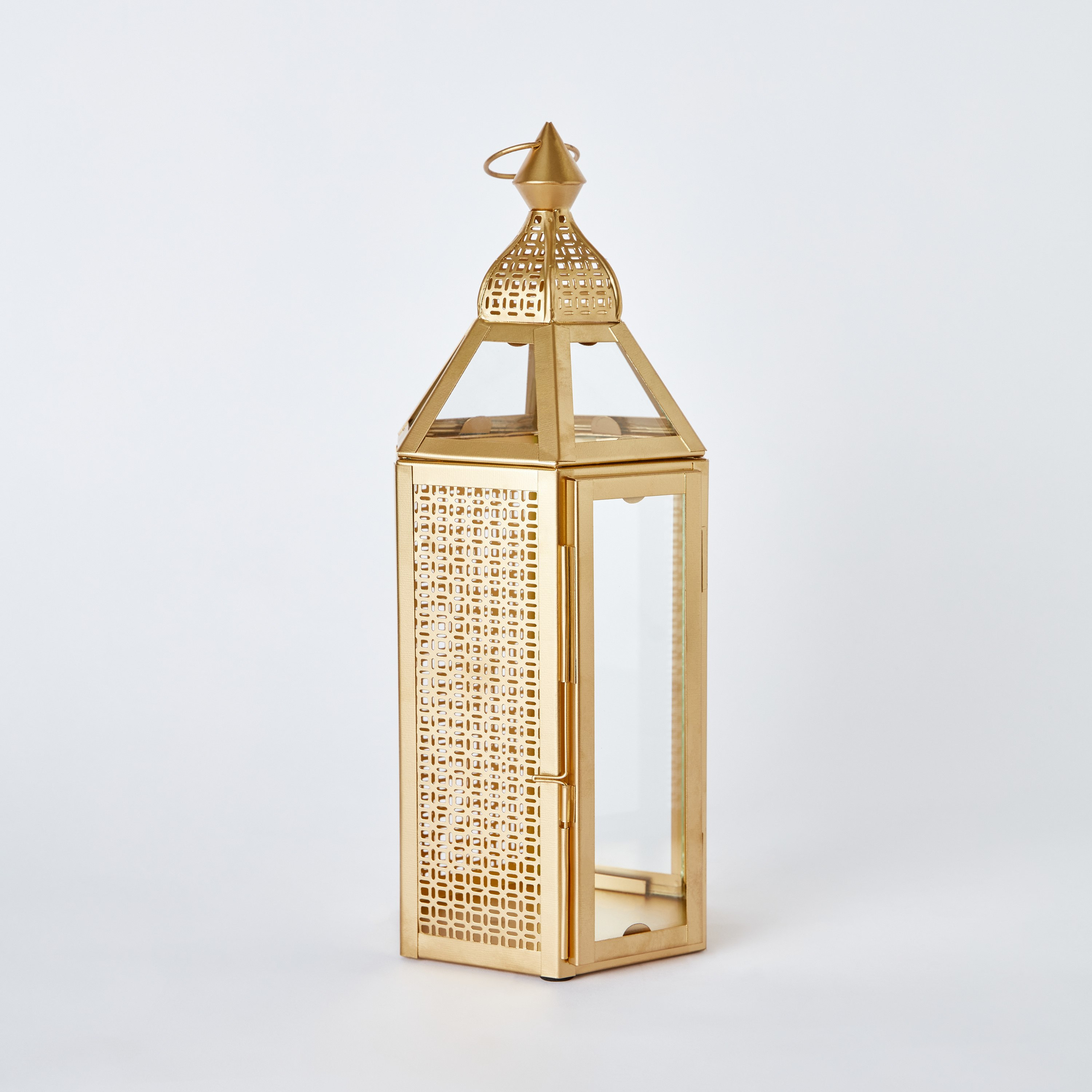 Isaba Metal Decorative Lantern - 16x16x38 cm-hbxdecorandfurnishings-homeaccessories-lanterns-image-7