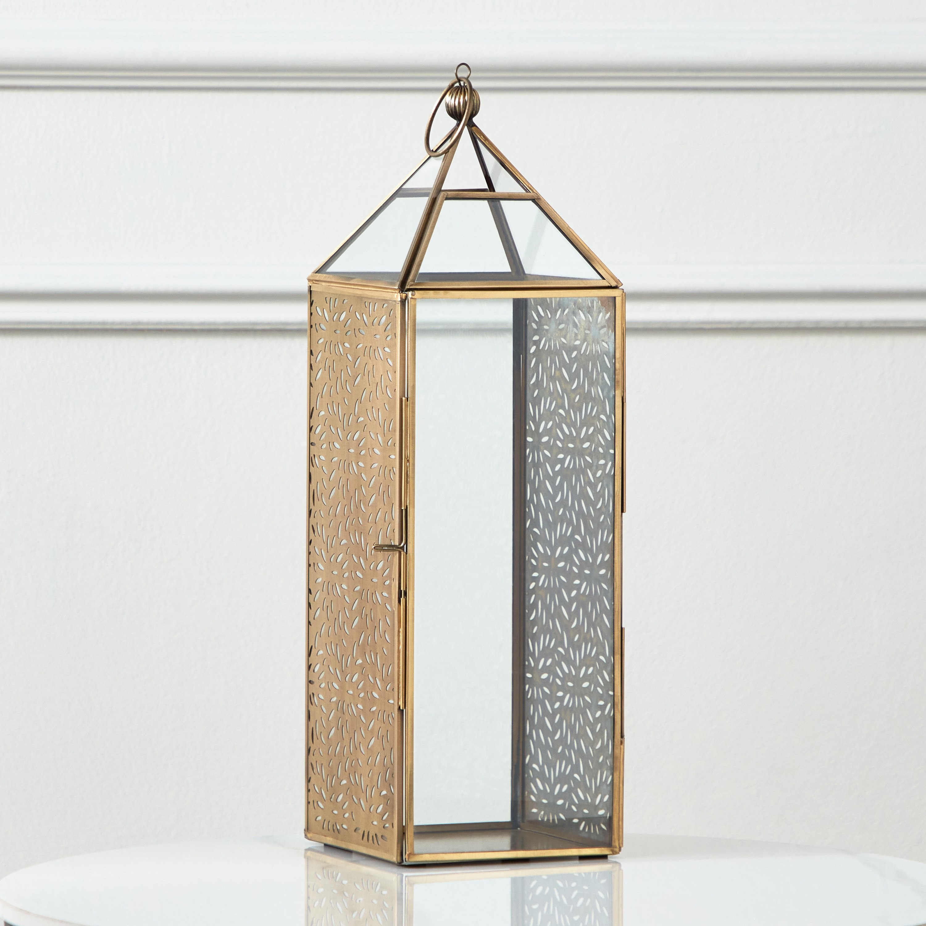 فانوس حديث معدن من إيسابا - 12x12x42 سم-hbxdecorandfurnishings-homeaccessories-lanterns-image-2