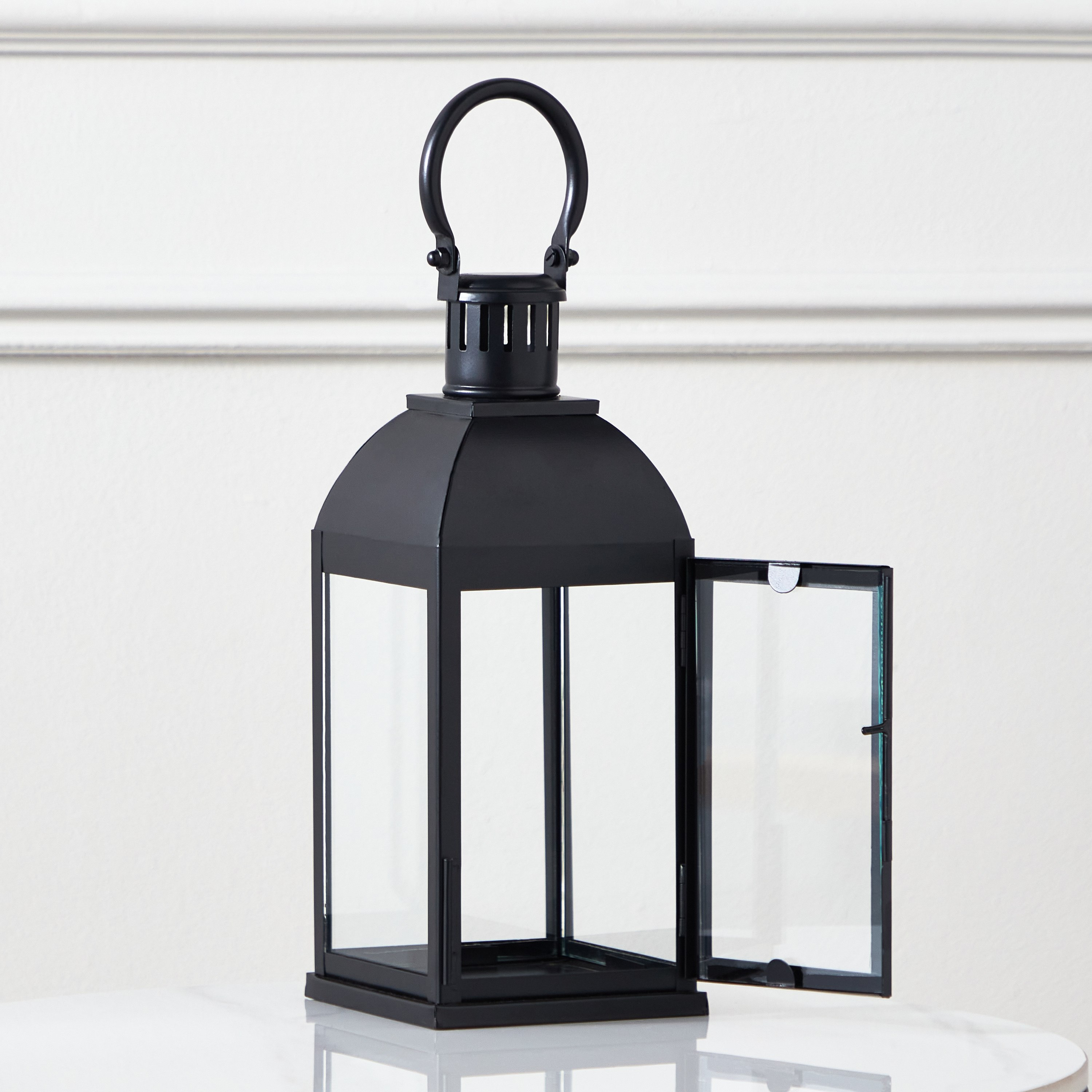 فانوس حديث معدن من إيسابا - 12x12x31 سم-hbxdecorandfurnishings-homeaccessories-lanterns-image-3