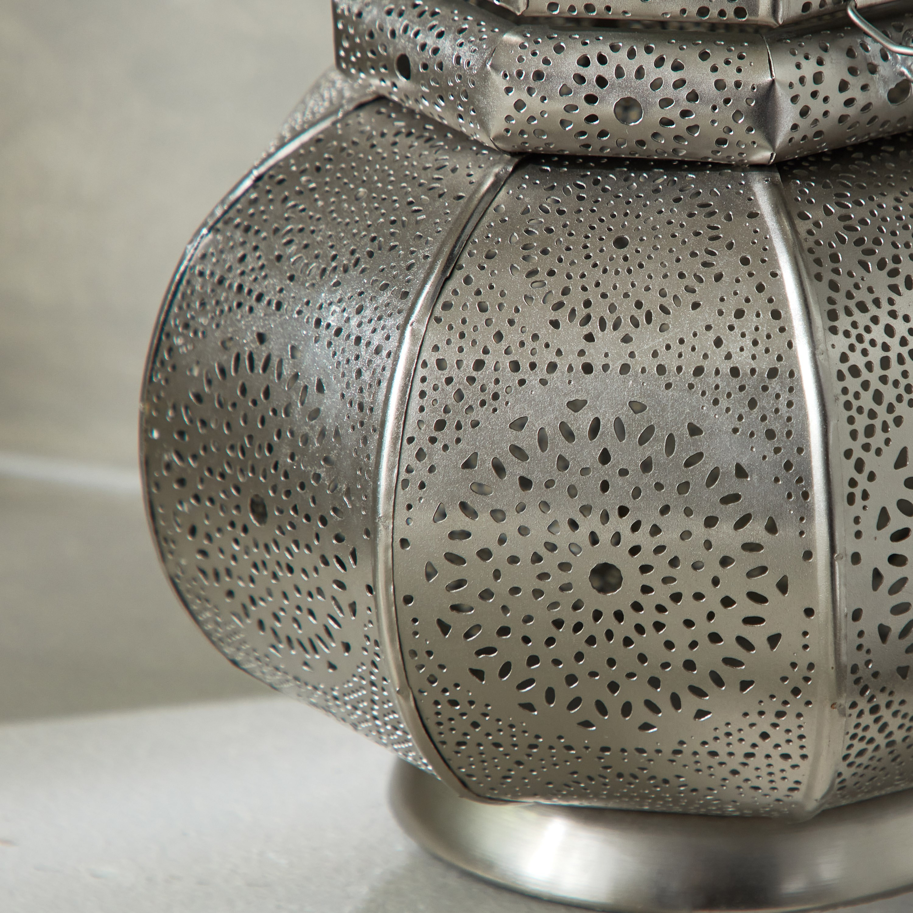 Isaba Metal Dome Cutwork Lantern - 18x18x28 cm-hbxdecorandfurnishings-homeaccessories-lanterns-image-5