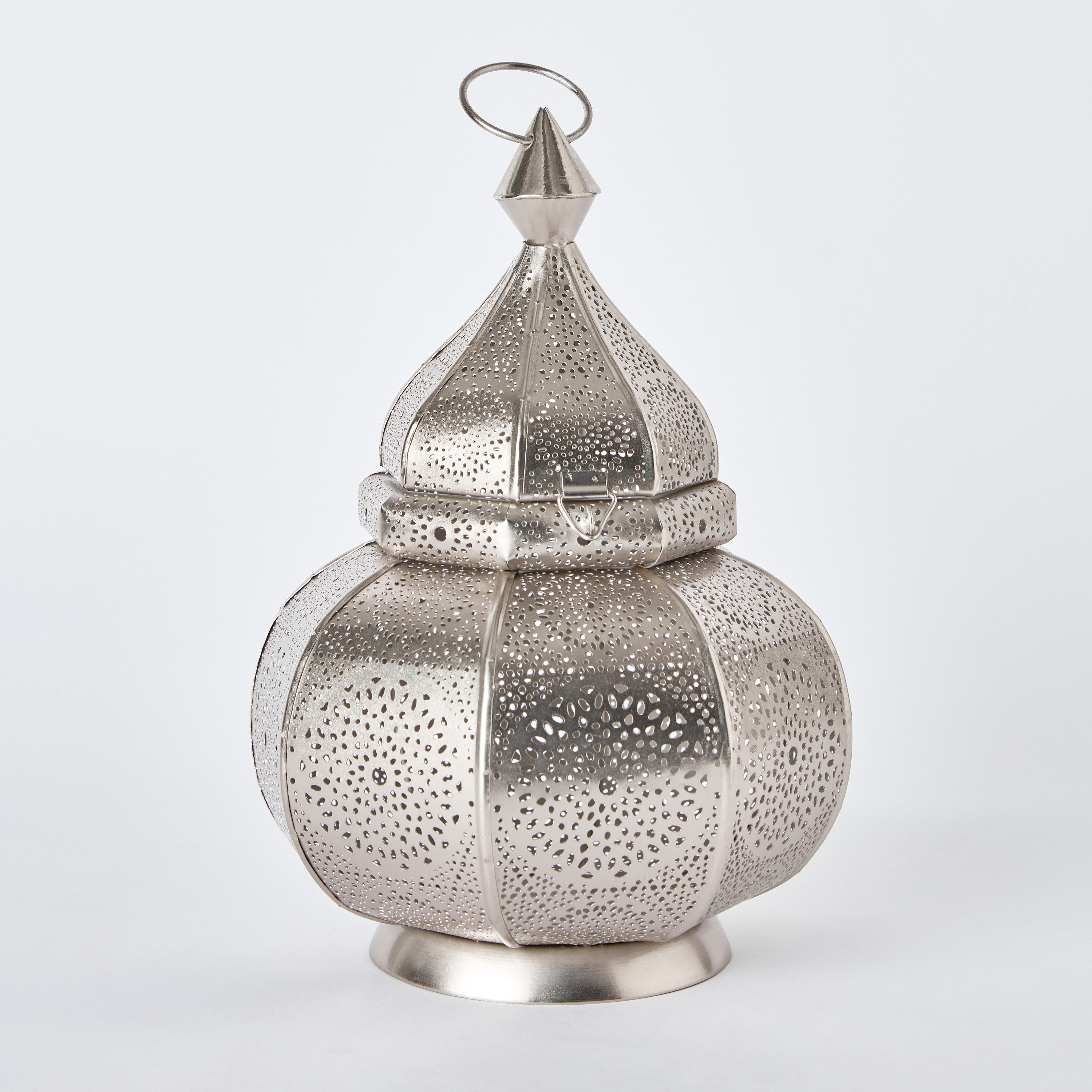 Isaba Metal Dome Cutwork Lantern - 18x18x28 cm-hbxdecorandfurnishings-homeaccessories-lanterns-image-7
