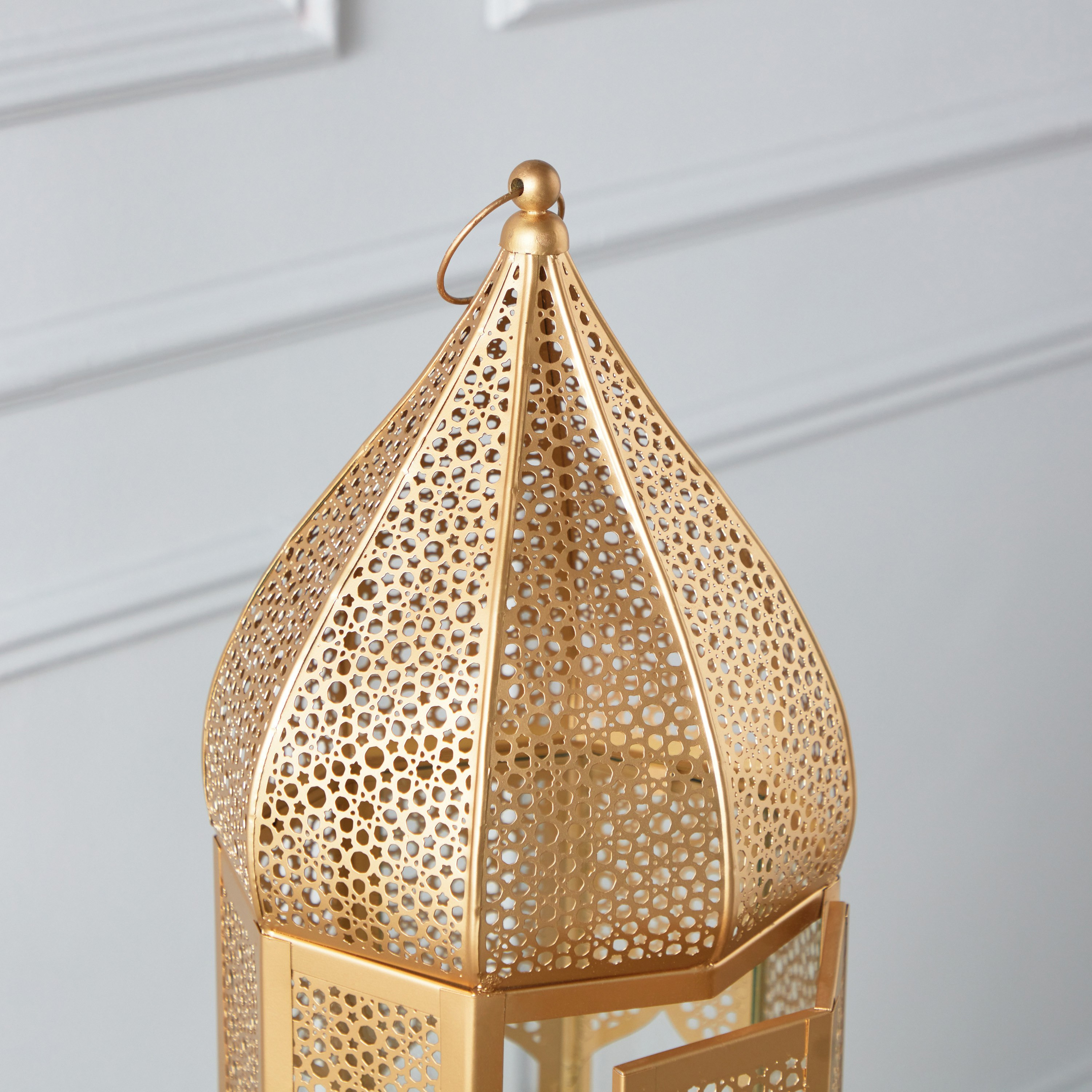 Isaba Metal Cutwork Tall Lantern - 24x24x120 cm-PROMO_HB_AE_B1G1_250925-image-4