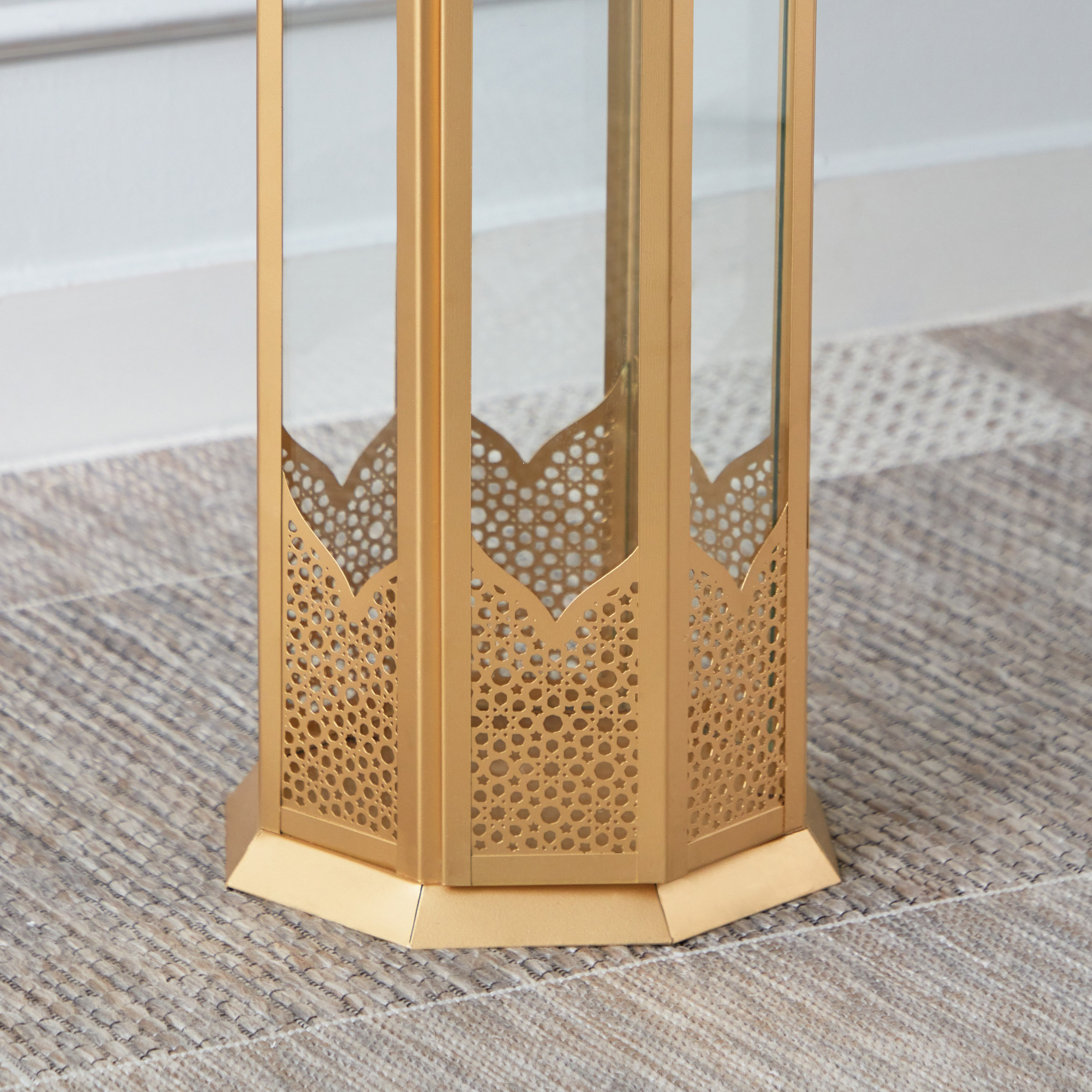 Isaba Metal Cutwork Tall Lantern - 24x24x120 cm-PROMO_HB_AE_B1G1_250925-image-5
