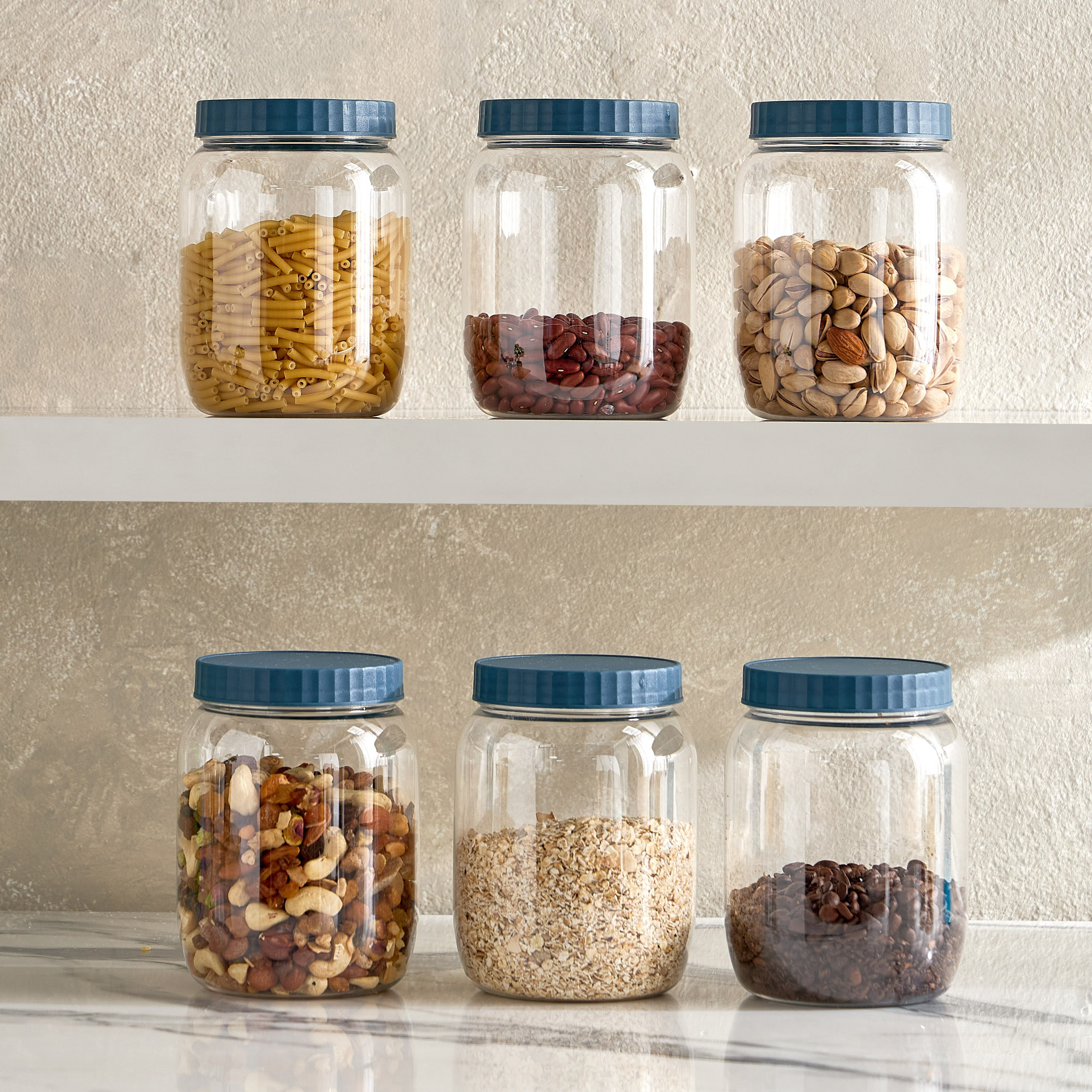 طقم حاويات 6 قطع من بولي إيثيلين تيريفثالات من سبكترا - 1 لتر-hbxhomeware-hbxkitchen-image-1