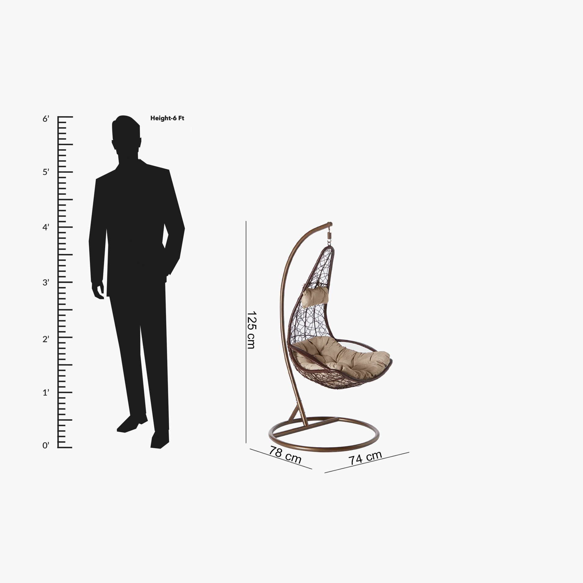Vera Rico Outdoor Swing with Cushions-hbxfurniture-outdoor-swingsandchairs-image-13