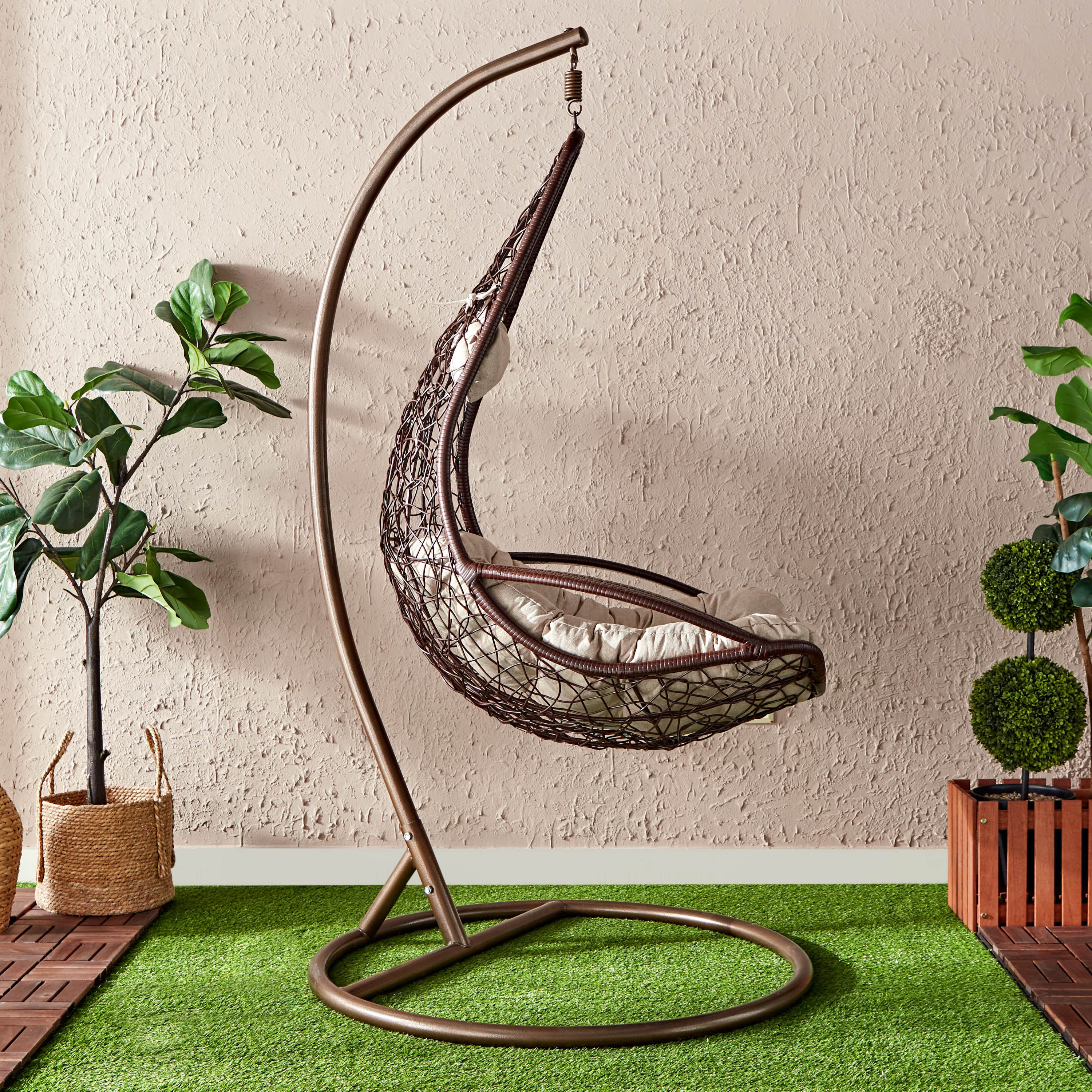 Vera Rico Outdoor Swing with Cushions-hbxfurniture-outdoor-swingsandchairs-image-2