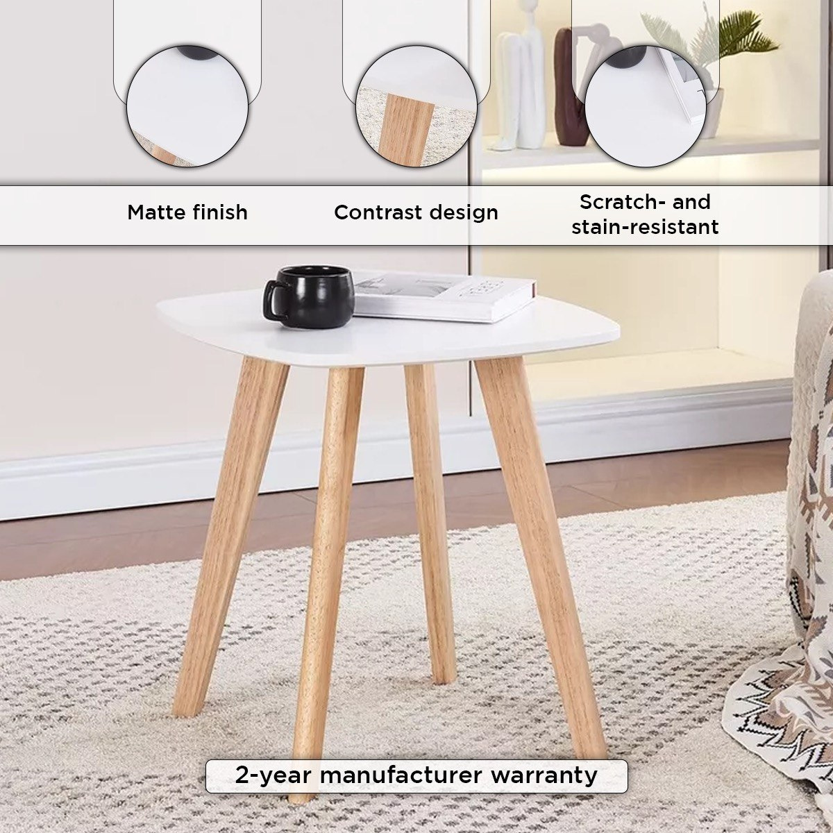 طاولة جانبية بأرجل من الخشب الصلب من توتو-hbxfurniture-livingroom-endtables-image-4
