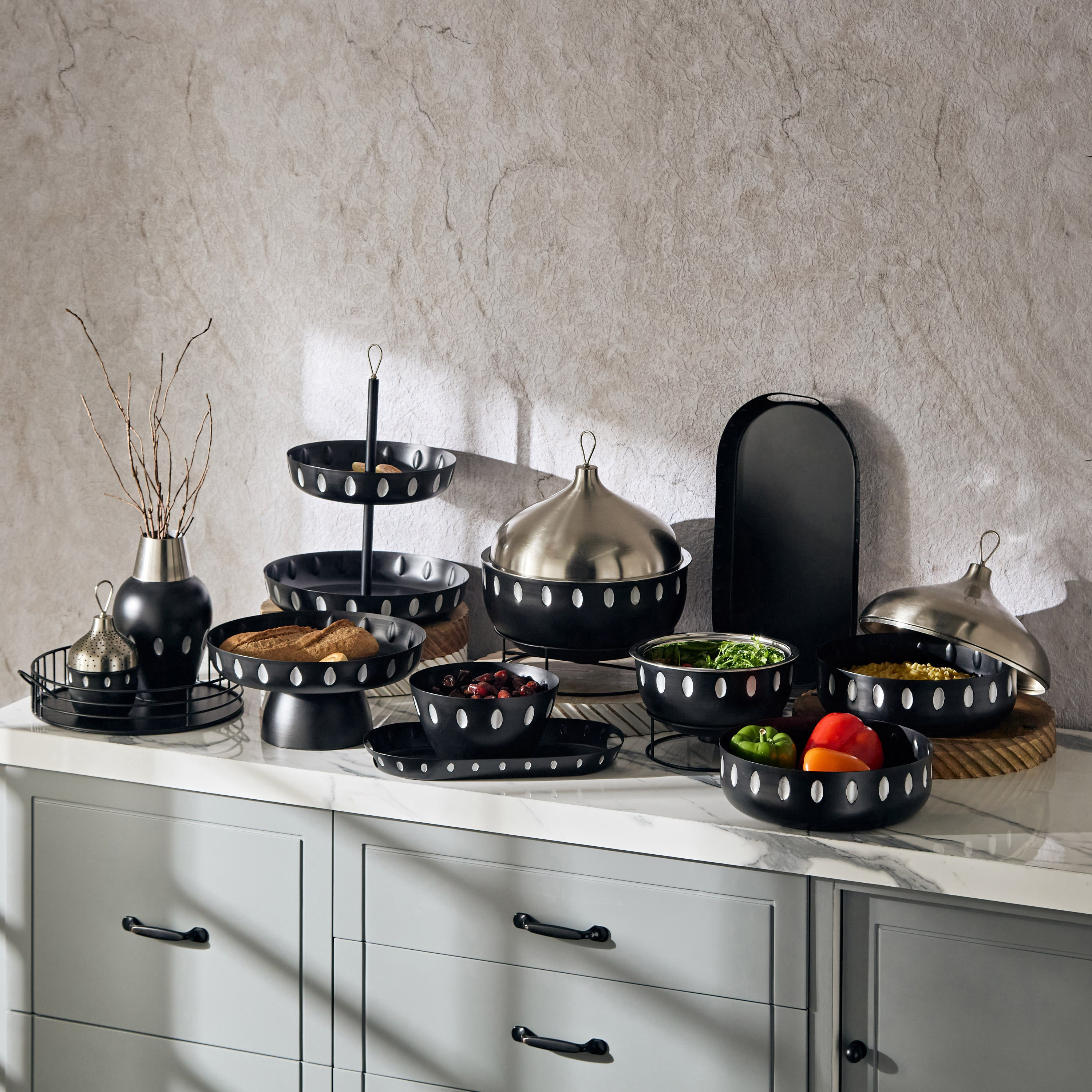 صحن تسخين مع حامل شموع صغيرة من أورنيت - 3 لتر-hbxdecorandfurnishings-tabletop-serveware-image-4
