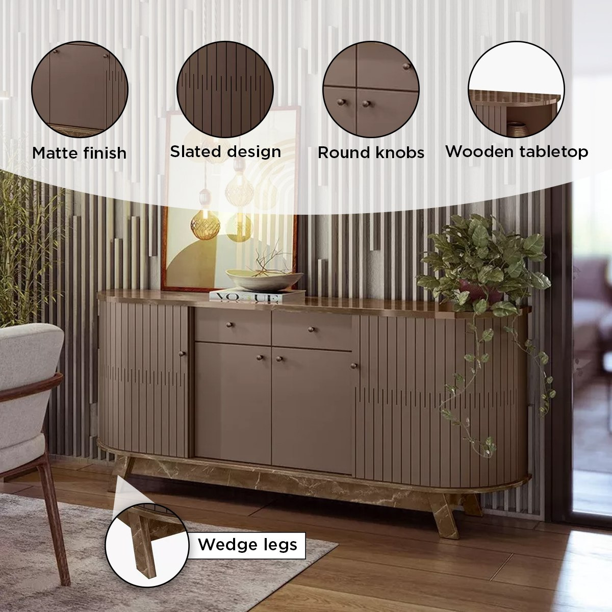 خزانة جانبية بـ 4 أبواب ودرجين من فالنسيا-hbxfurniture-diningroom-buffetsandsideboards-image-4