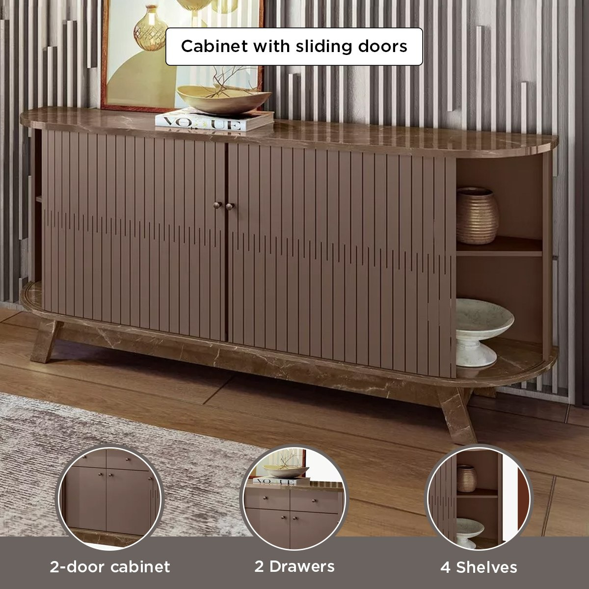 خزانة جانبية بـ 4 أبواب ودرجين من فالنسيا-hbxfurniture-diningroom-buffetsandsideboards-image-5