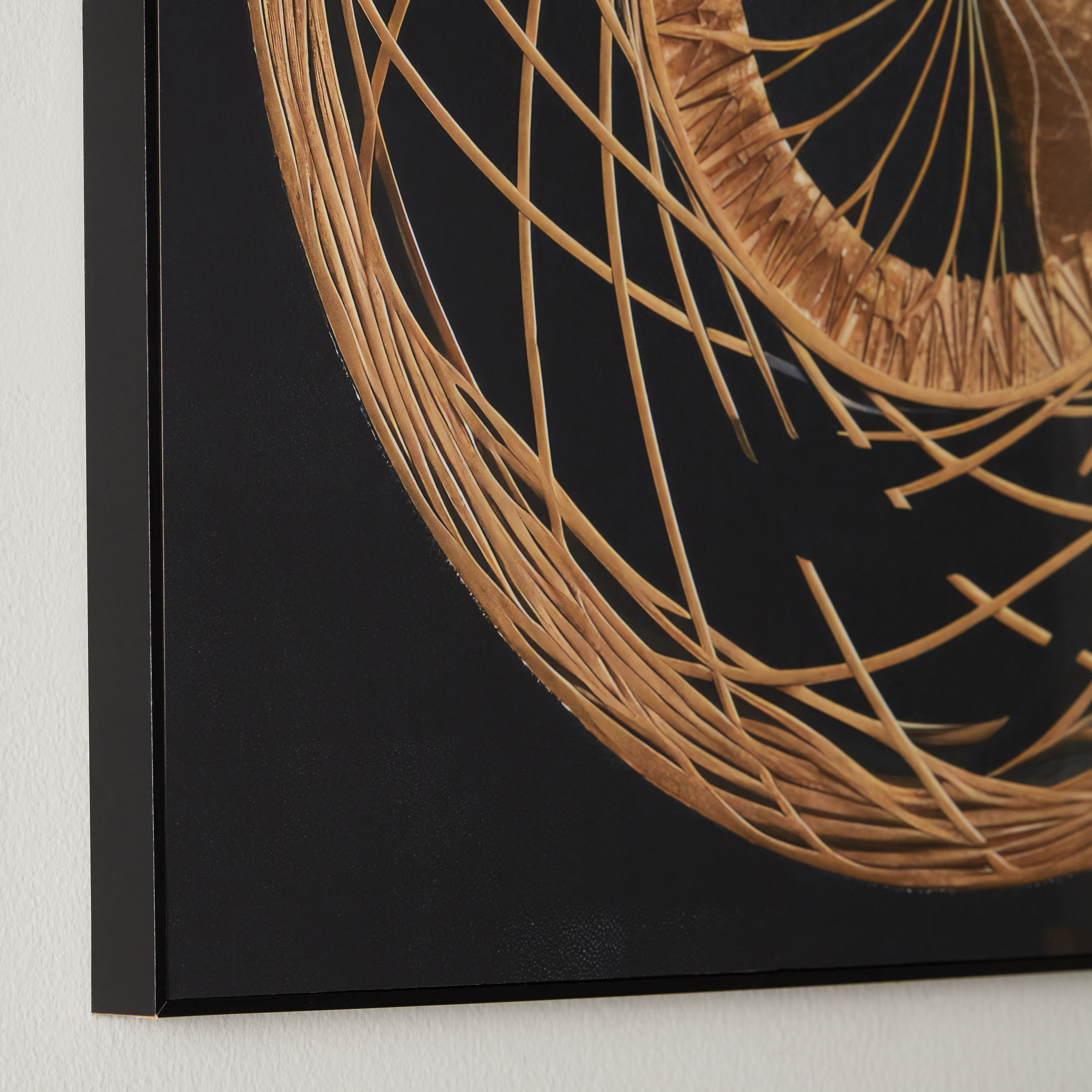 لوحة مؤطرة عالية اللمعان بنمط هندسي من اقرأ - 60x60 سم-hbxhomeware-hbxdecorandfurnishings-image-4