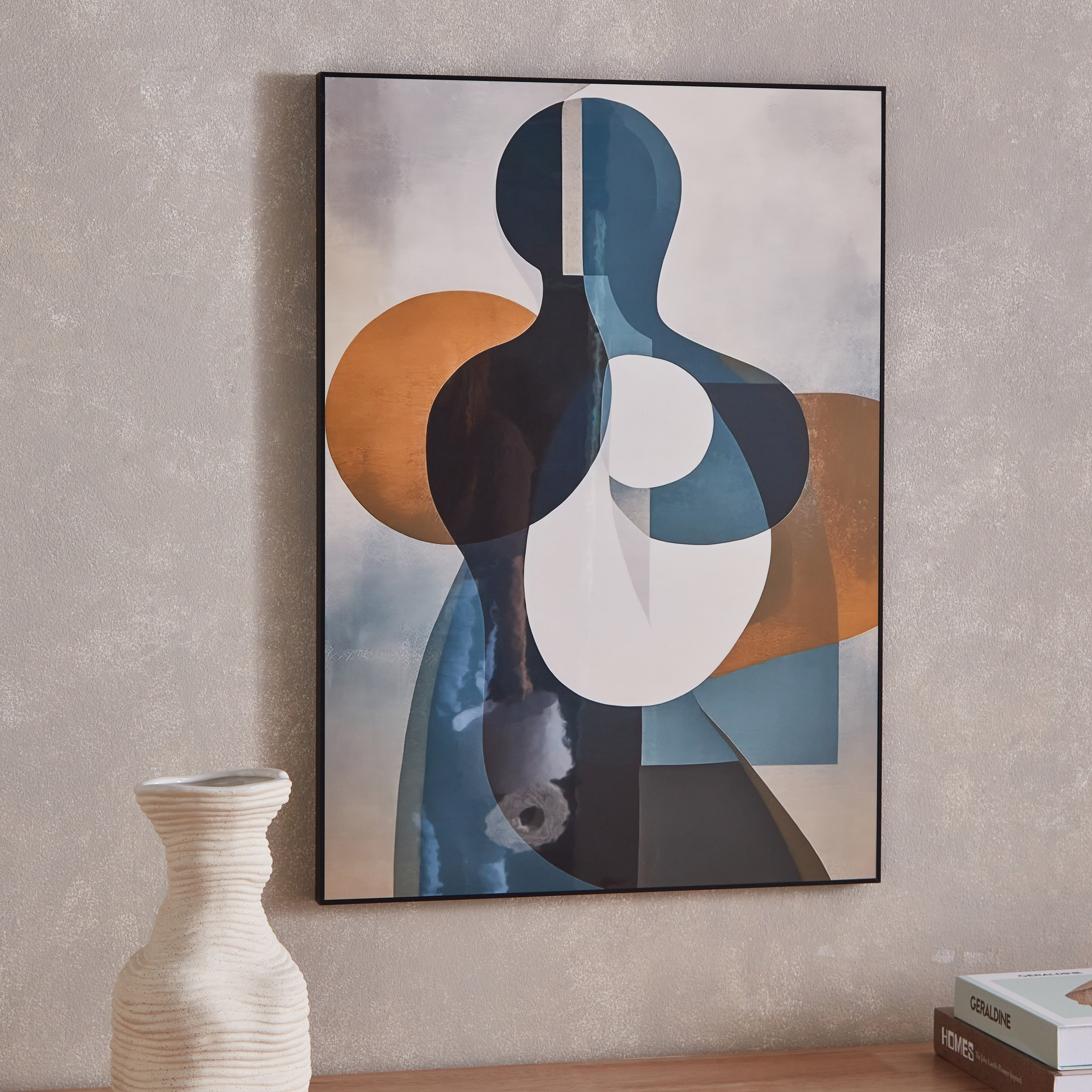 لوحة مؤطرة كانفاس شديدة اللمعان بتصميم بوب آرت من إقرأ - 50x70 سم-hbxhomeware-hbxdecorandfurnishings-image-1