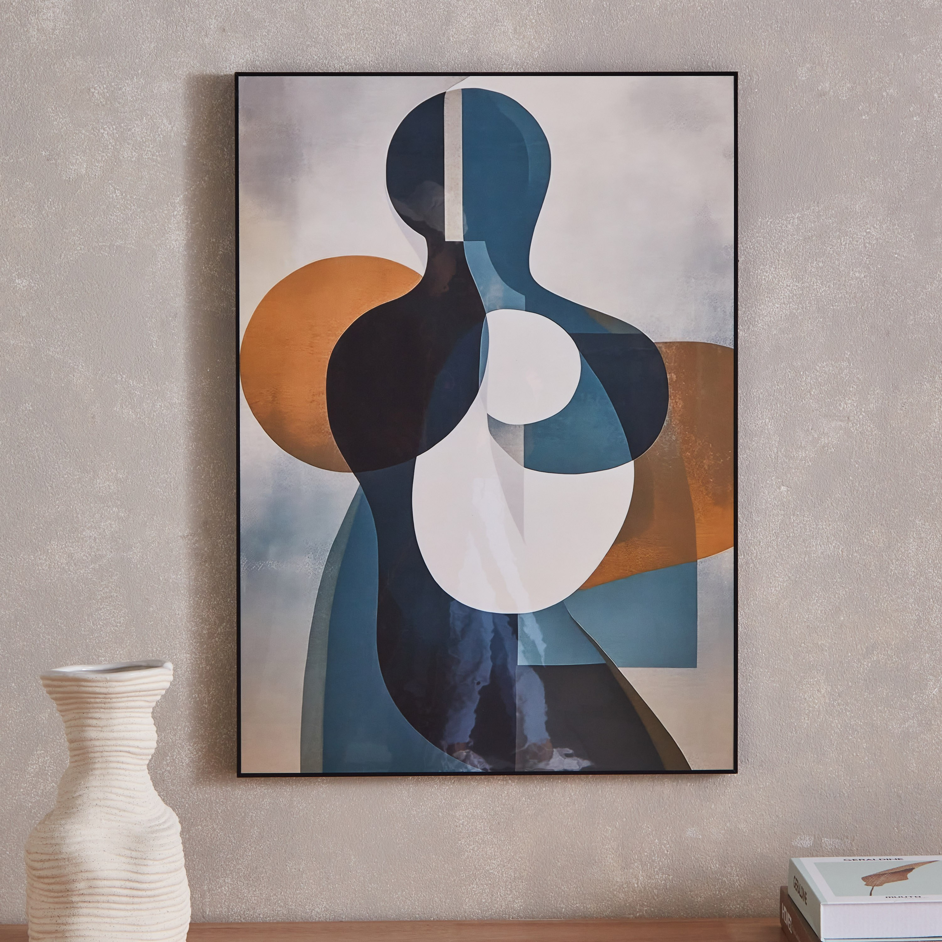لوحة مؤطرة كانفاس شديدة اللمعان بتصميم بوب آرت من إقرأ - 50x70 سم-hbxhomeware-hbxdecorandfurnishings-image-2