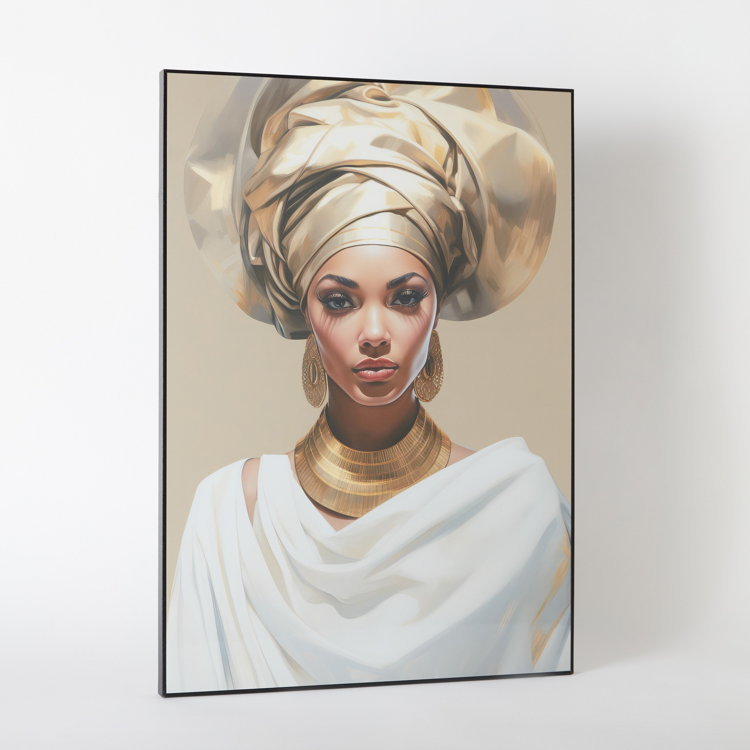 لوحة مؤطرة عالية اللمعان لسيدة من إقرأ - 50x70 سم-hbxhomeware-hbxdecorandfurnishings-image-5