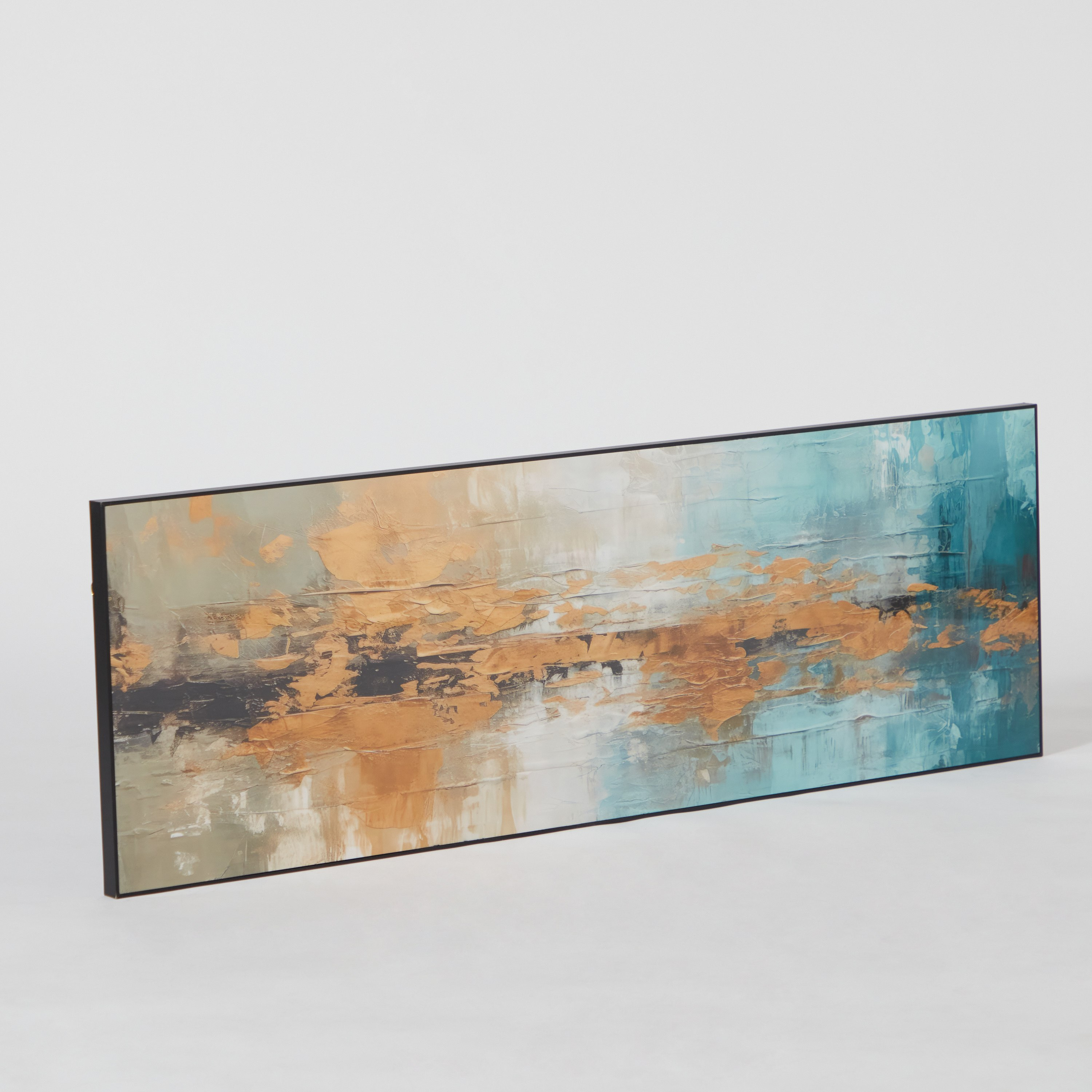 لوحة مؤطرة شديدة اللمعان بتصميم تجريدي عصري من اقرأ - 40x120 سم-hbxhomeware-hbxdecorandfurnishings-image-5