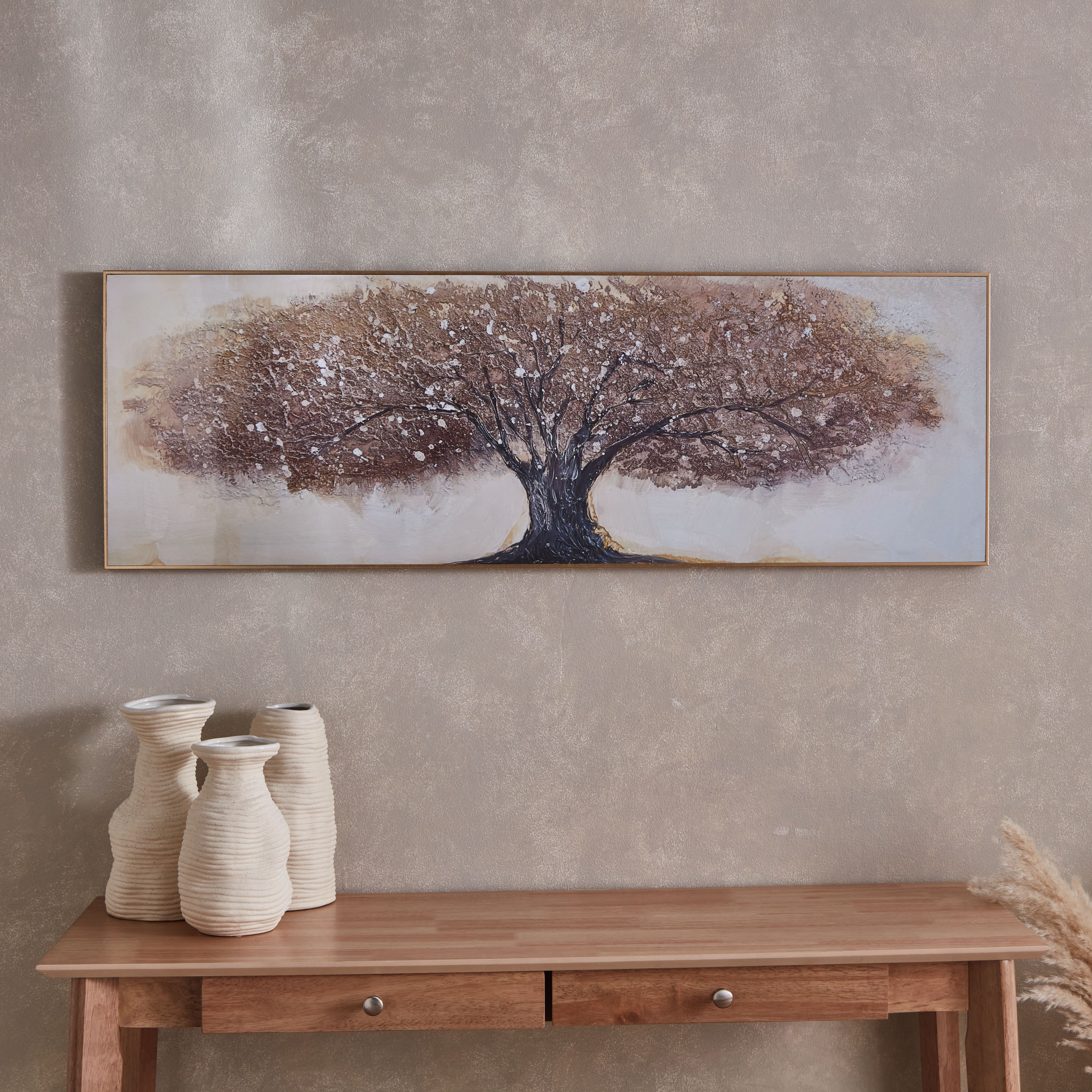 لوحة مؤطرة عالية اللمعان لشجرة من إقرأ - 40x120 سم-hbxhomeware-hbxdecorandfurnishings-image-2