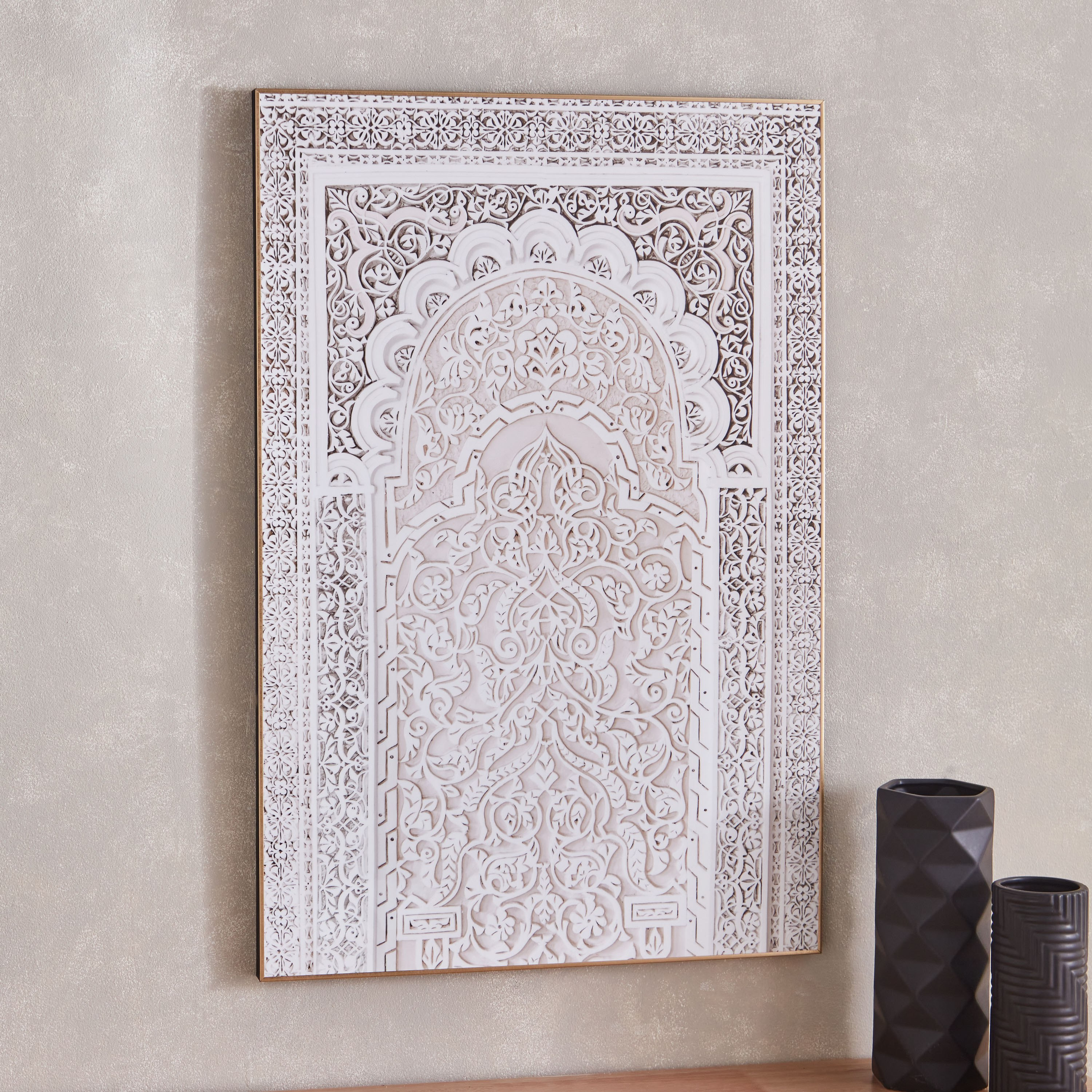 لوحة مؤطرة شديدة اللمعان بتصميم معماري عربي من اقرأ - 60x90 سم-PROMO_HB_AE_B1G1_250925-image-1