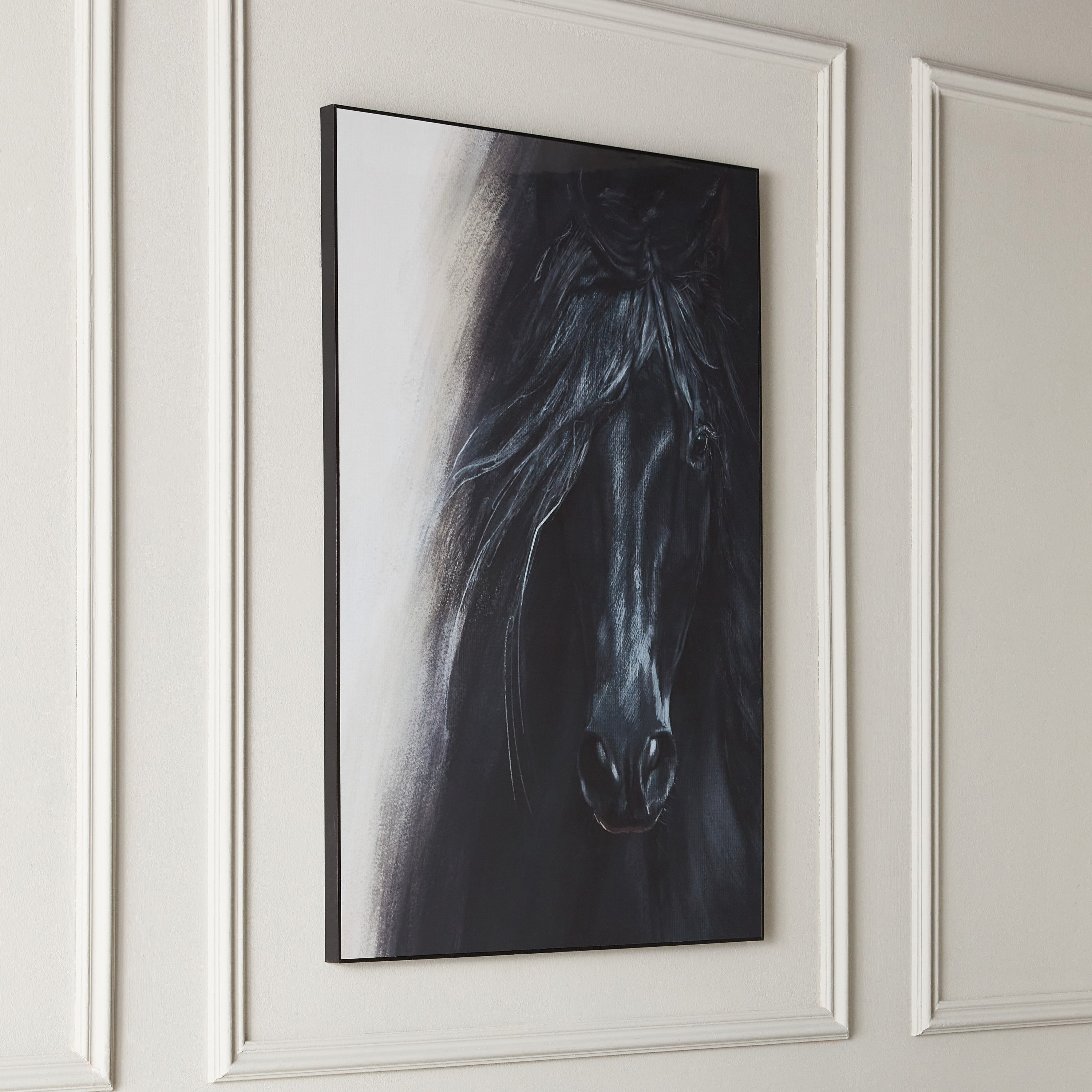 لوحة مؤطرة عالية اللمعان لحصان من إقرأ - 60x90 سم-hbxhomeware-hbxdecorandfurnishings-image-1