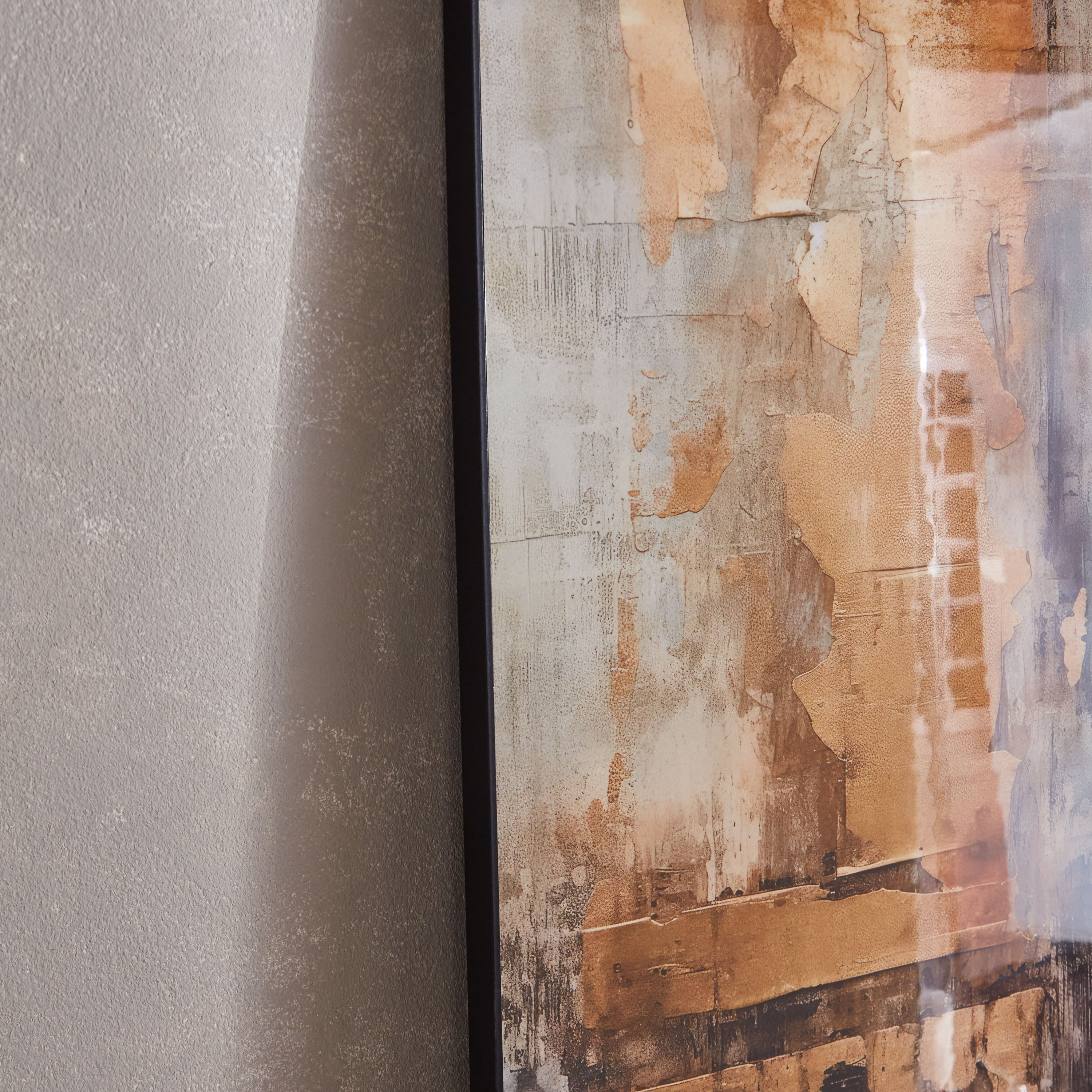 لوحة مؤطرة شديدة اللمعان بتصميم تجريدي عصري من اقرأ - 60x90 سم-hbxhomeware-hbxdecorandfurnishings-image-3